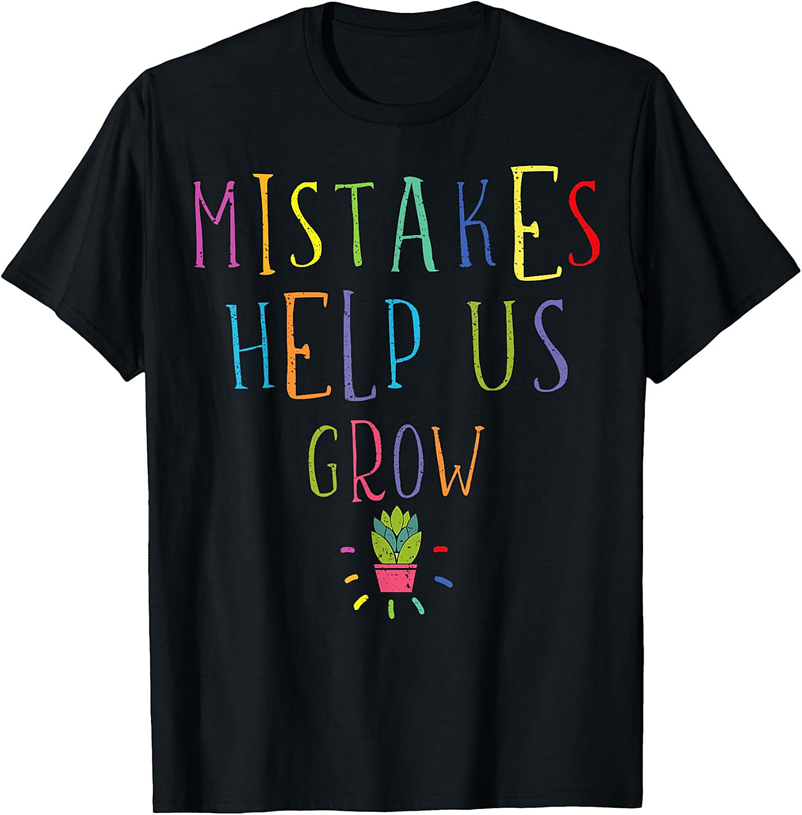 Mistakes Help Us Grow T-Shirt Teacher Growth Mindset Tee