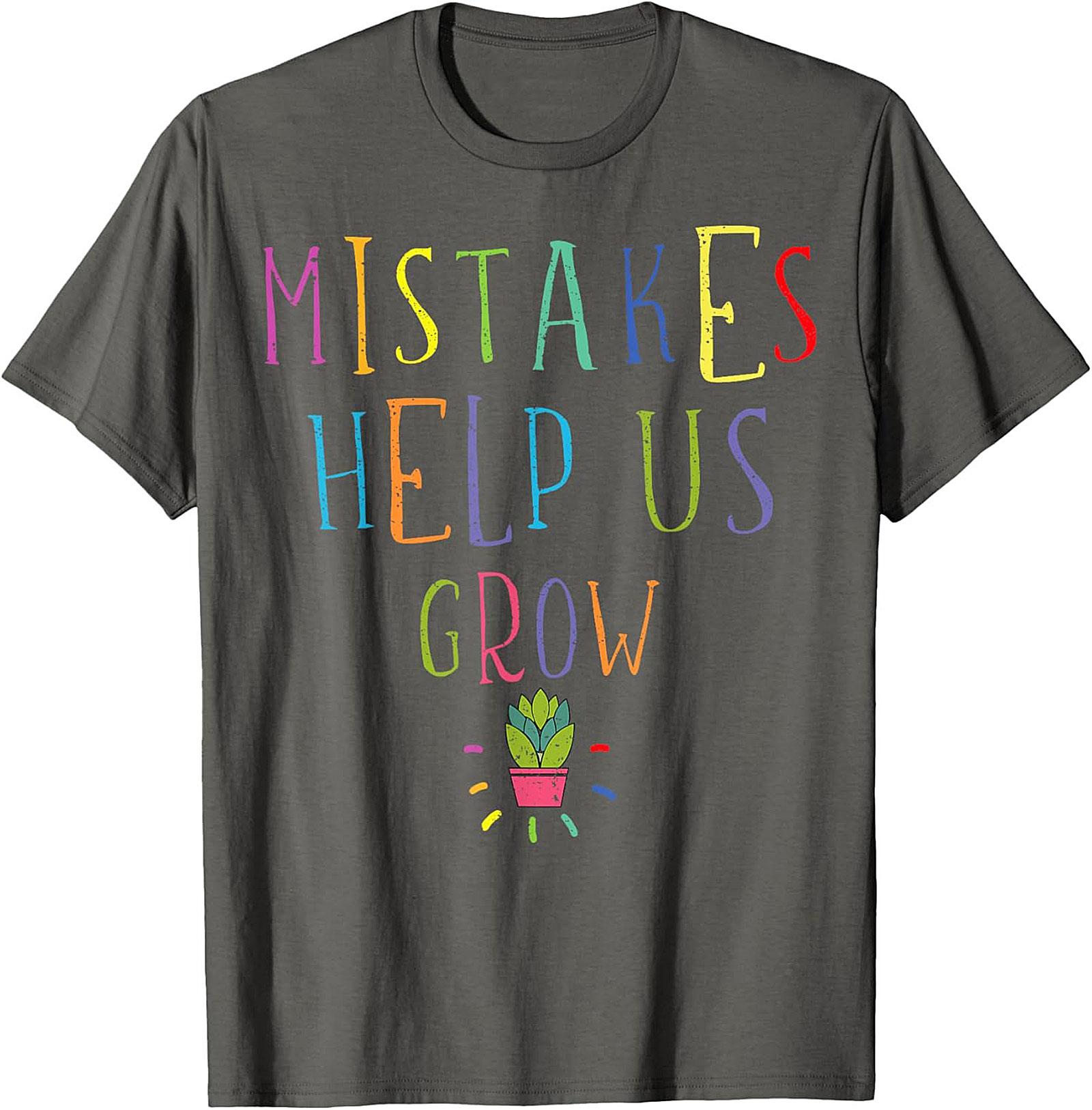 Mistakes Help Us Grow T-Shirt Teacher Growth Mindset Tee