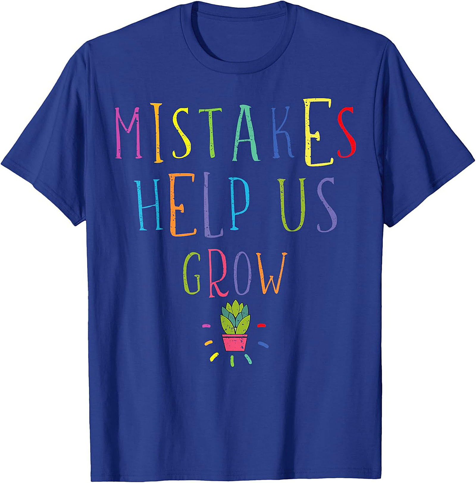 Mistakes Help Us Grow T-Shirt Teacher Growth Mindset Tee