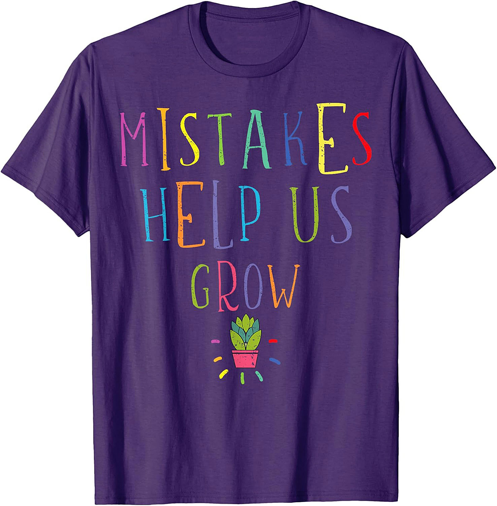 Mistakes Help Us Grow T-Shirt Teacher Growth Mindset Tee
