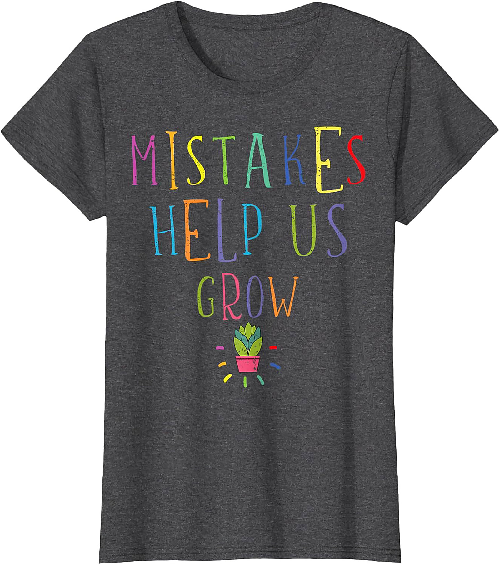 Mistakes Help Us Grow T-Shirt Teacher Growth Mindset Tee