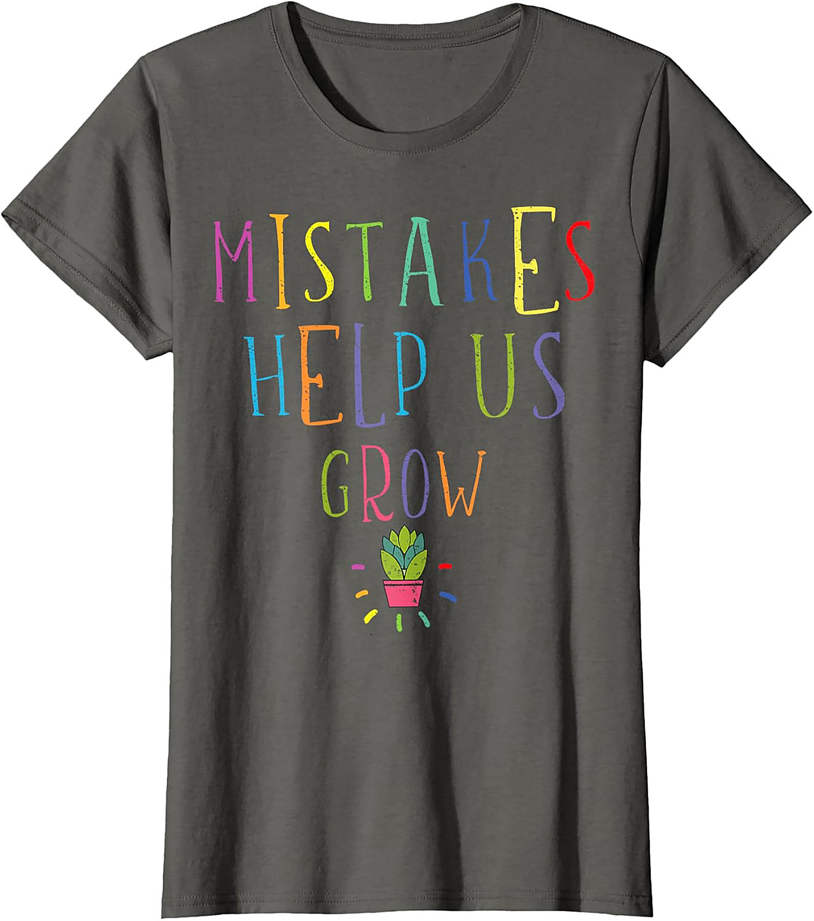 Mistakes Help Us Grow T-Shirt Teacher Growth Mindset Tee