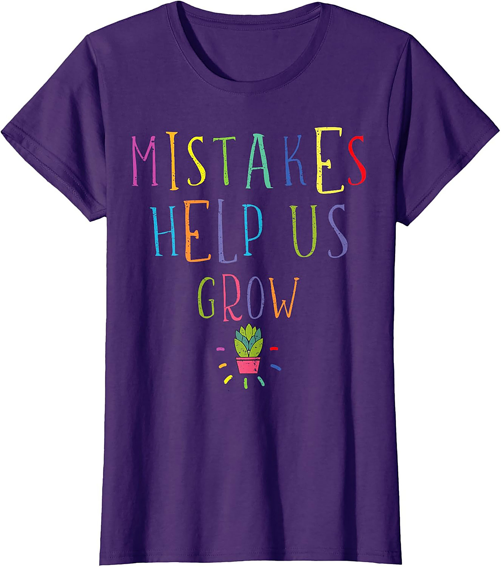 Mistakes Help Us Grow T-Shirt Teacher Growth Mindset Tee