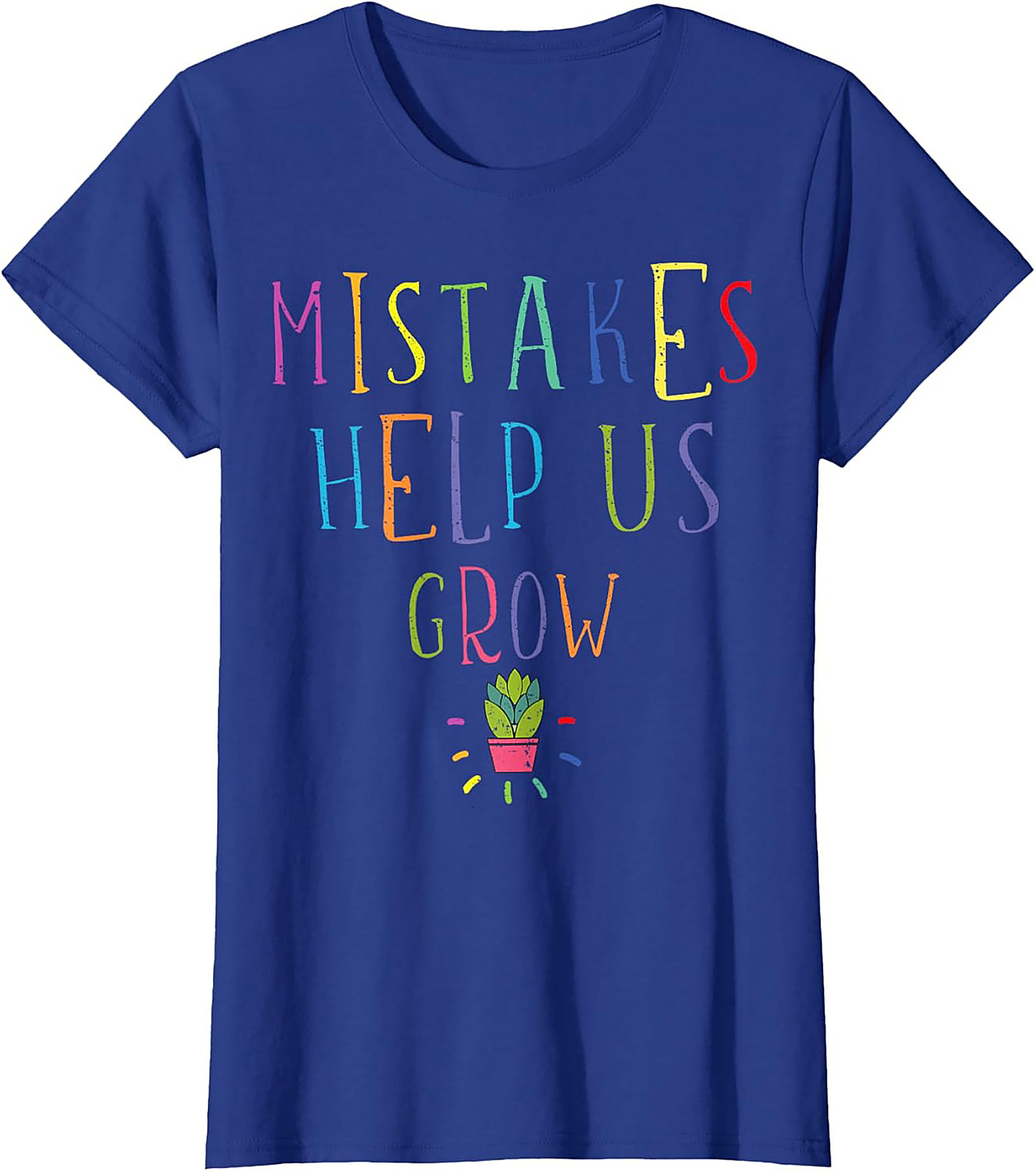 Mistakes Help Us Grow T-Shirt Teacher Growth Mindset Tee