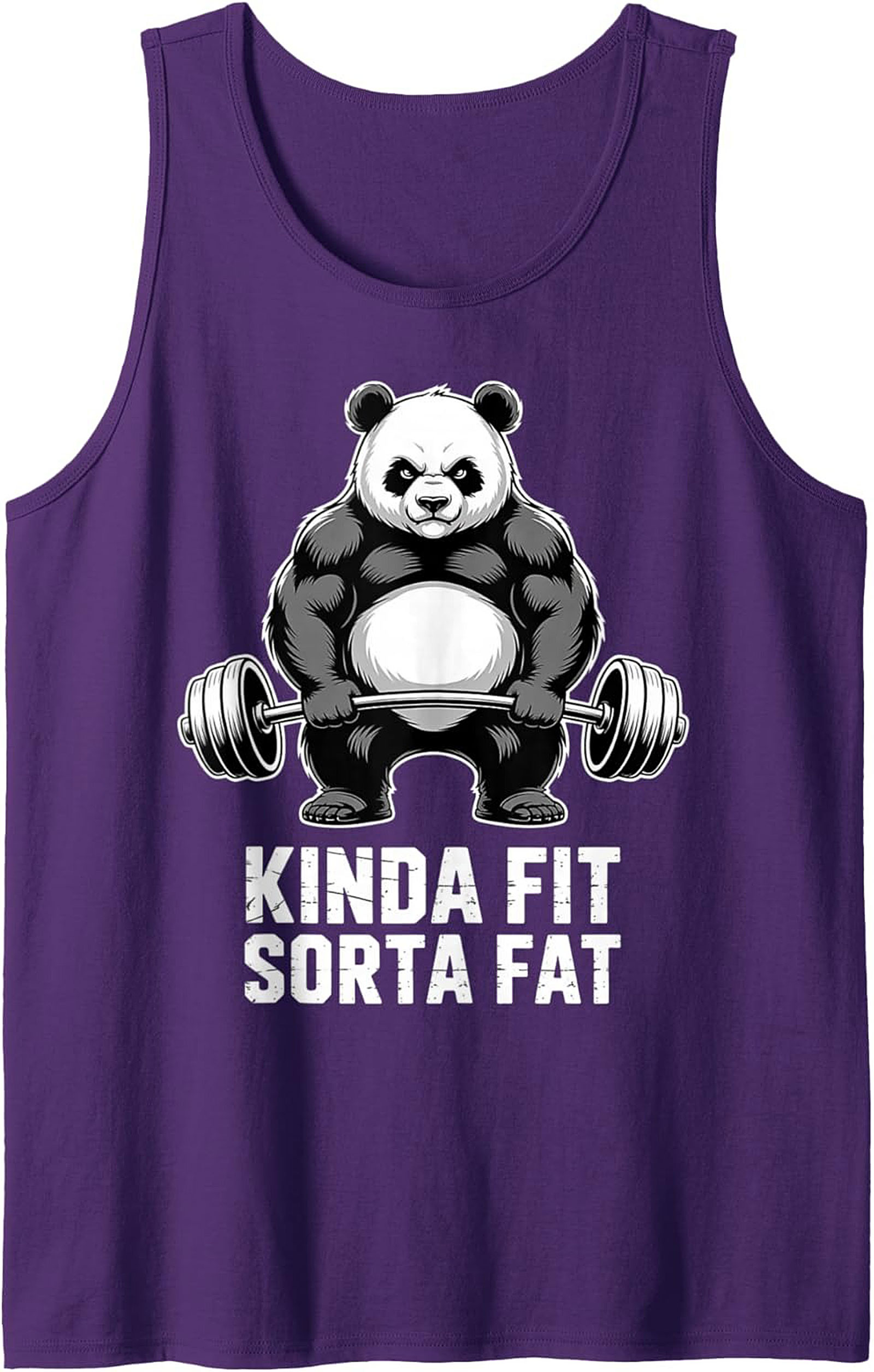 Kinda Fit Sorta Fat Panda Graphic Tank Top