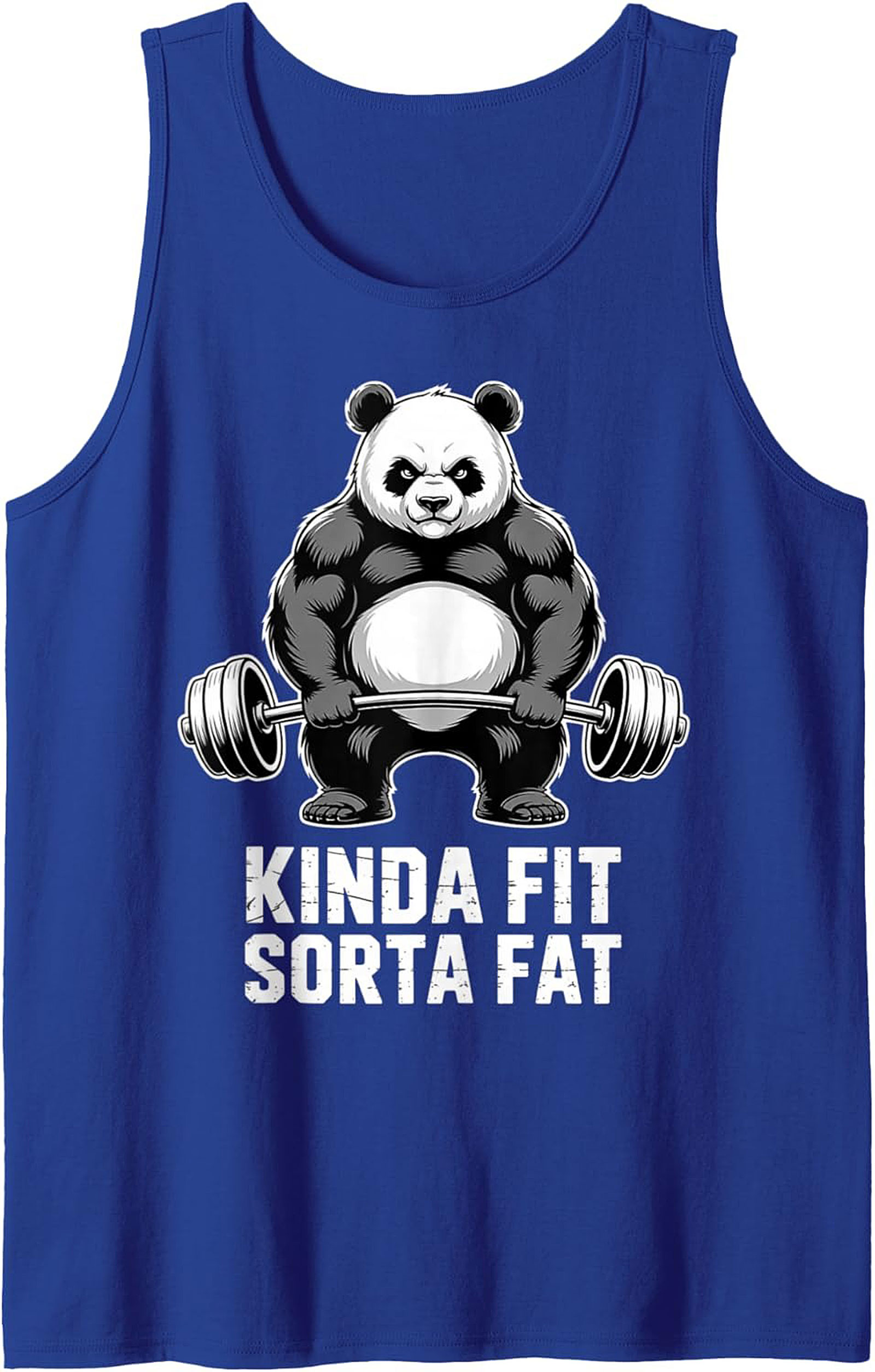 Kinda Fit Sorta Fat Panda Graphic Tank Top