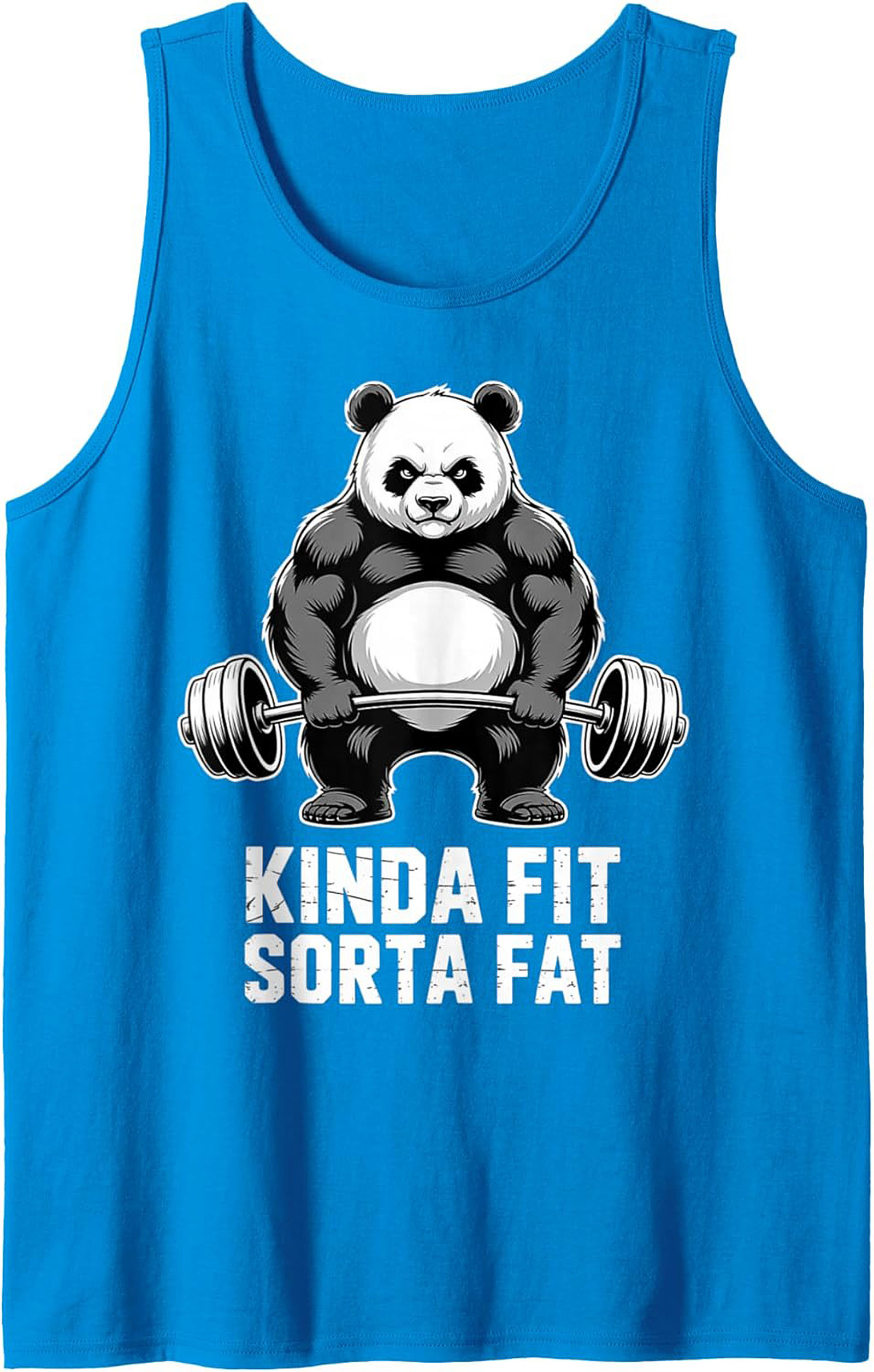 Kinda Fit Sorta Fat Panda Graphic Tank Top
