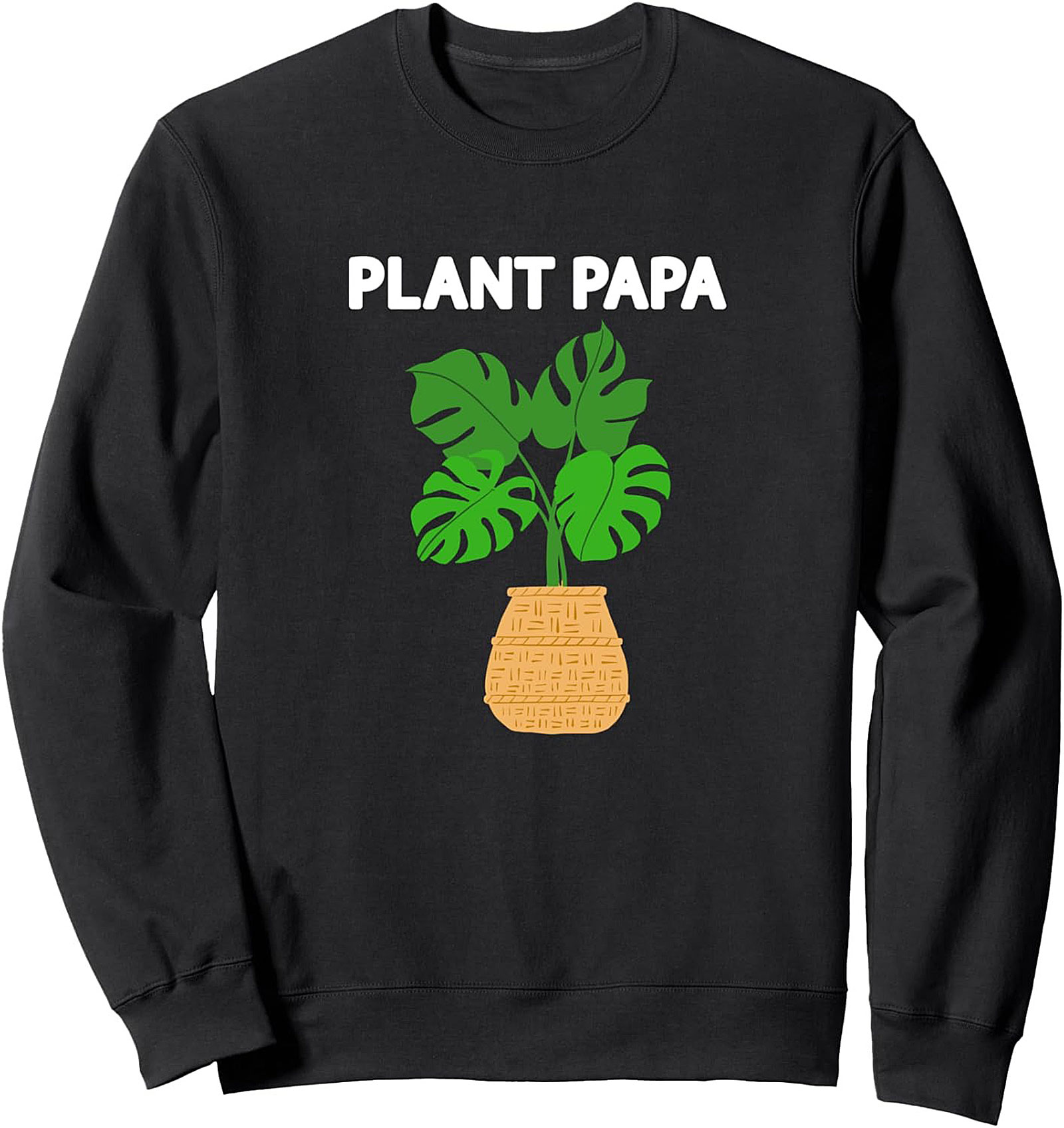 Plant Papa Monstera Graphic Sweatshirt | Cozy Unisex Crewneck