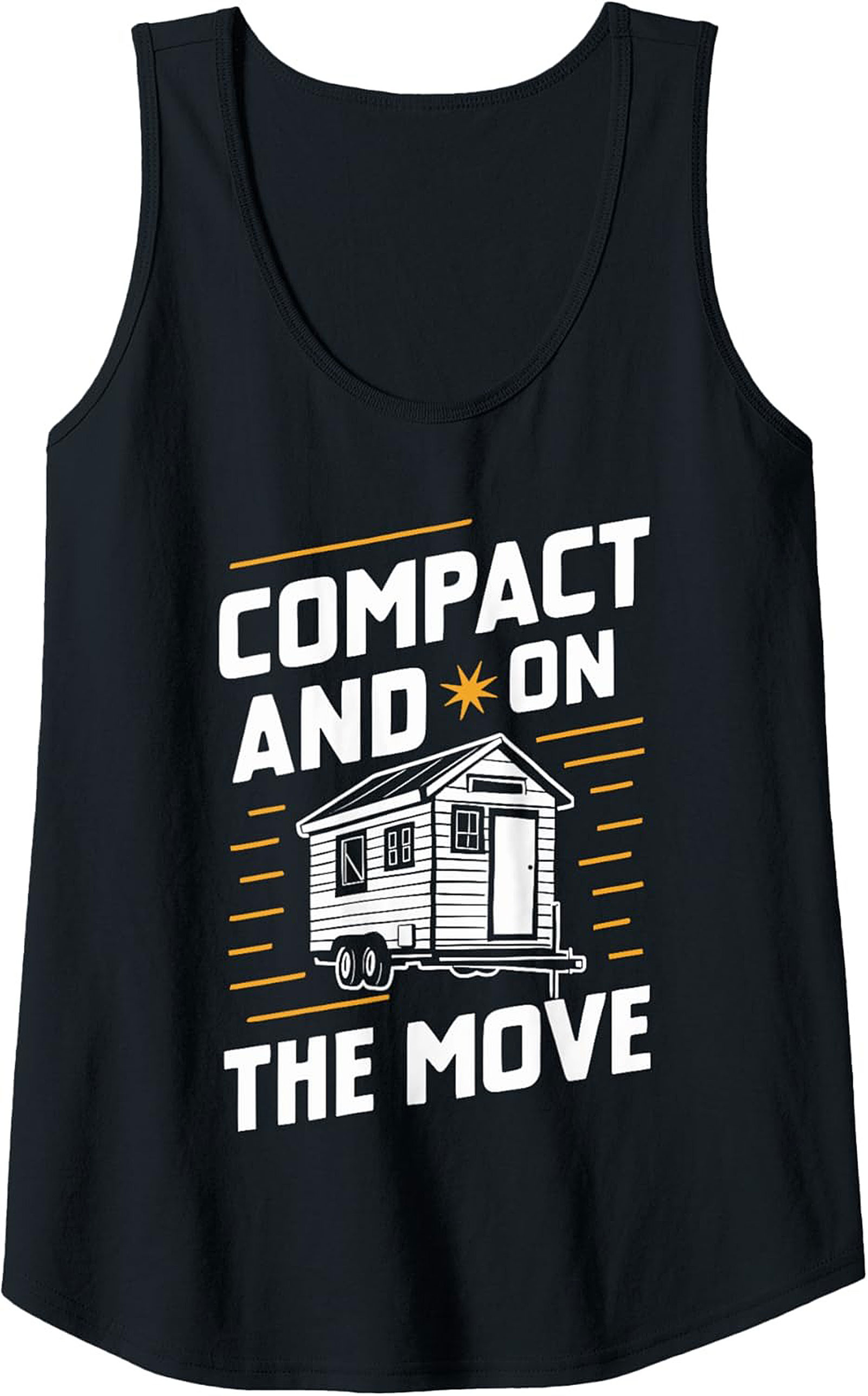 Tiny House "Compact and On The Move" Graphic Tank Top