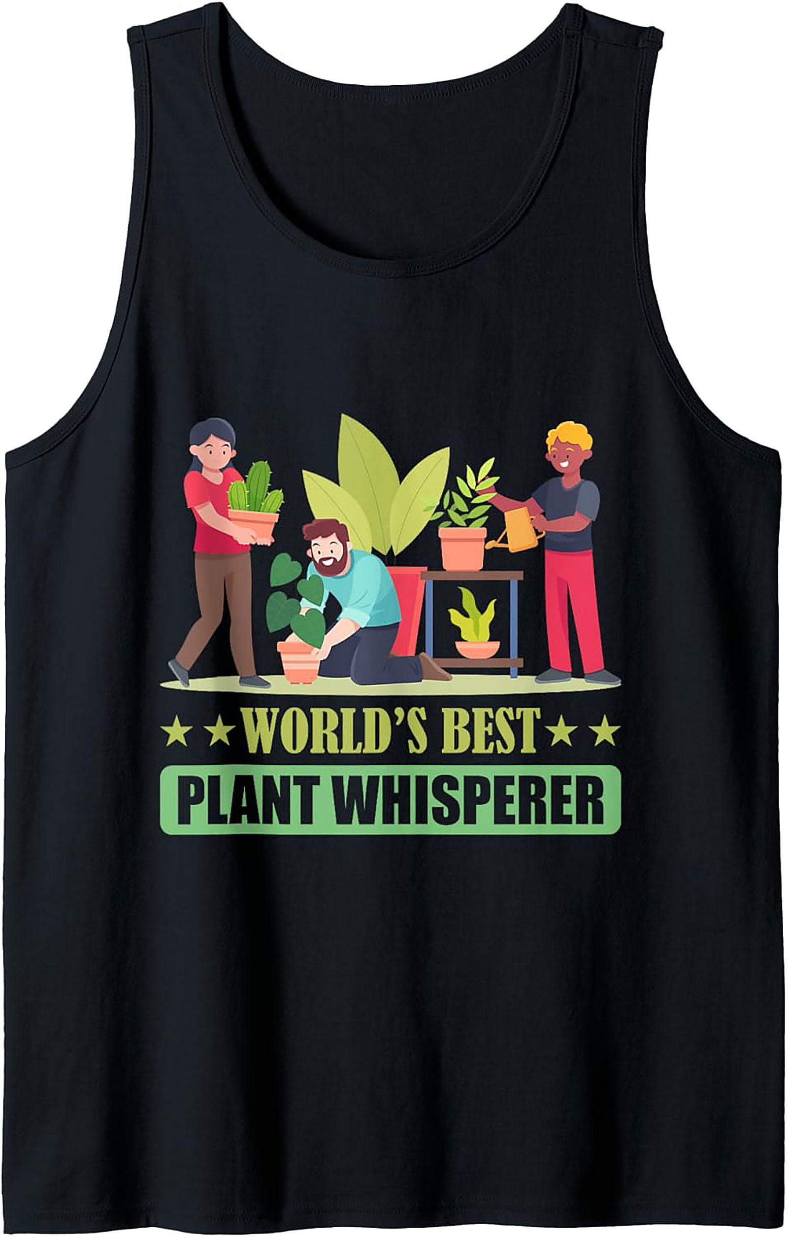World's Best Plant Whisperer Tank Top | Funny Gardener Gift