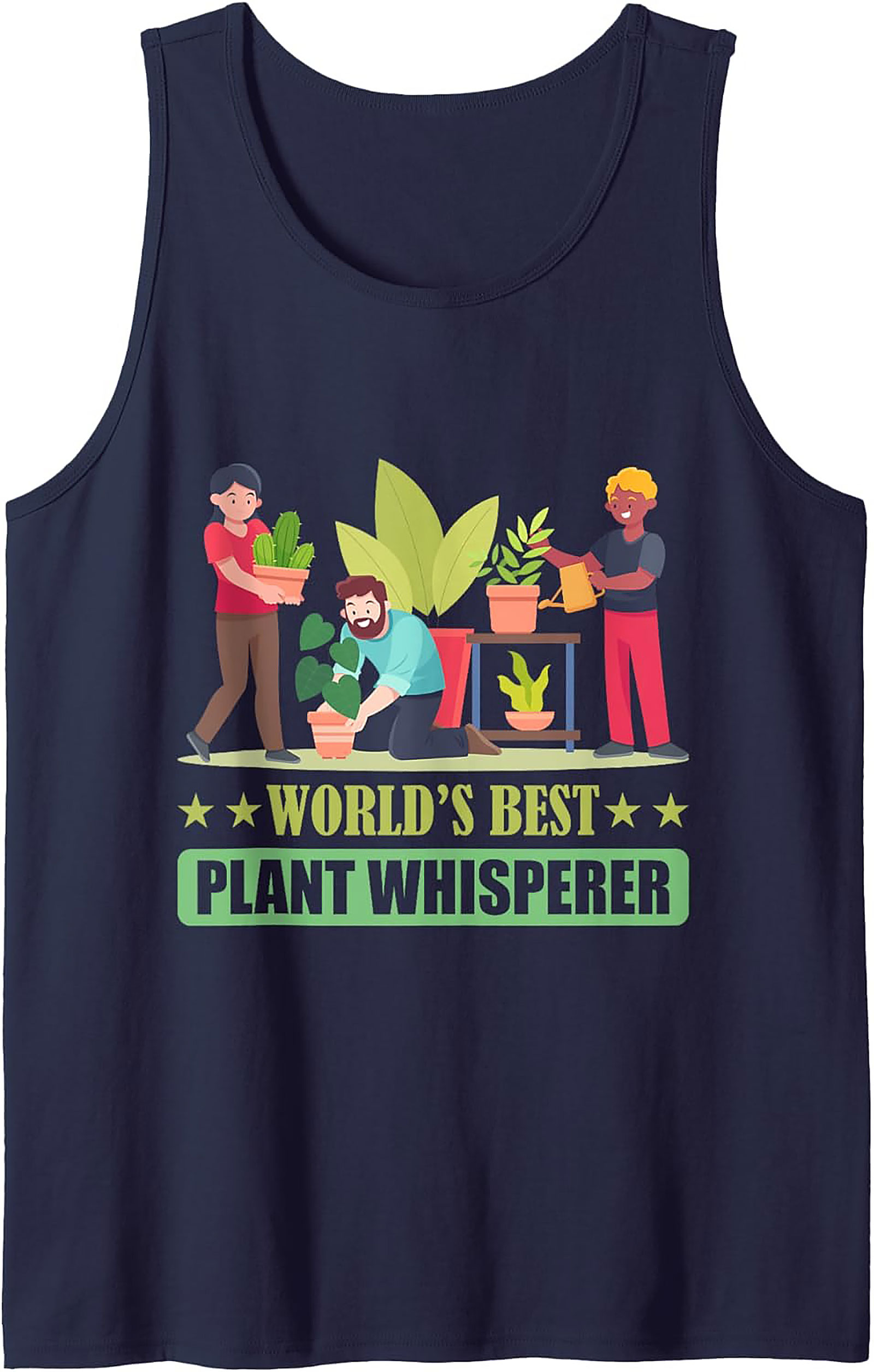 World's Best Plant Whisperer Tank Top | Funny Gardener Gift