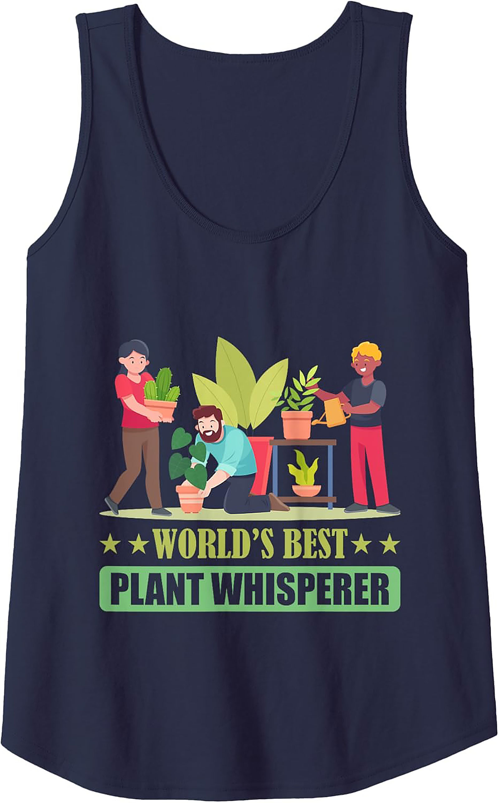 World's Best Plant Whisperer Tank Top | Funny Gardener Gift