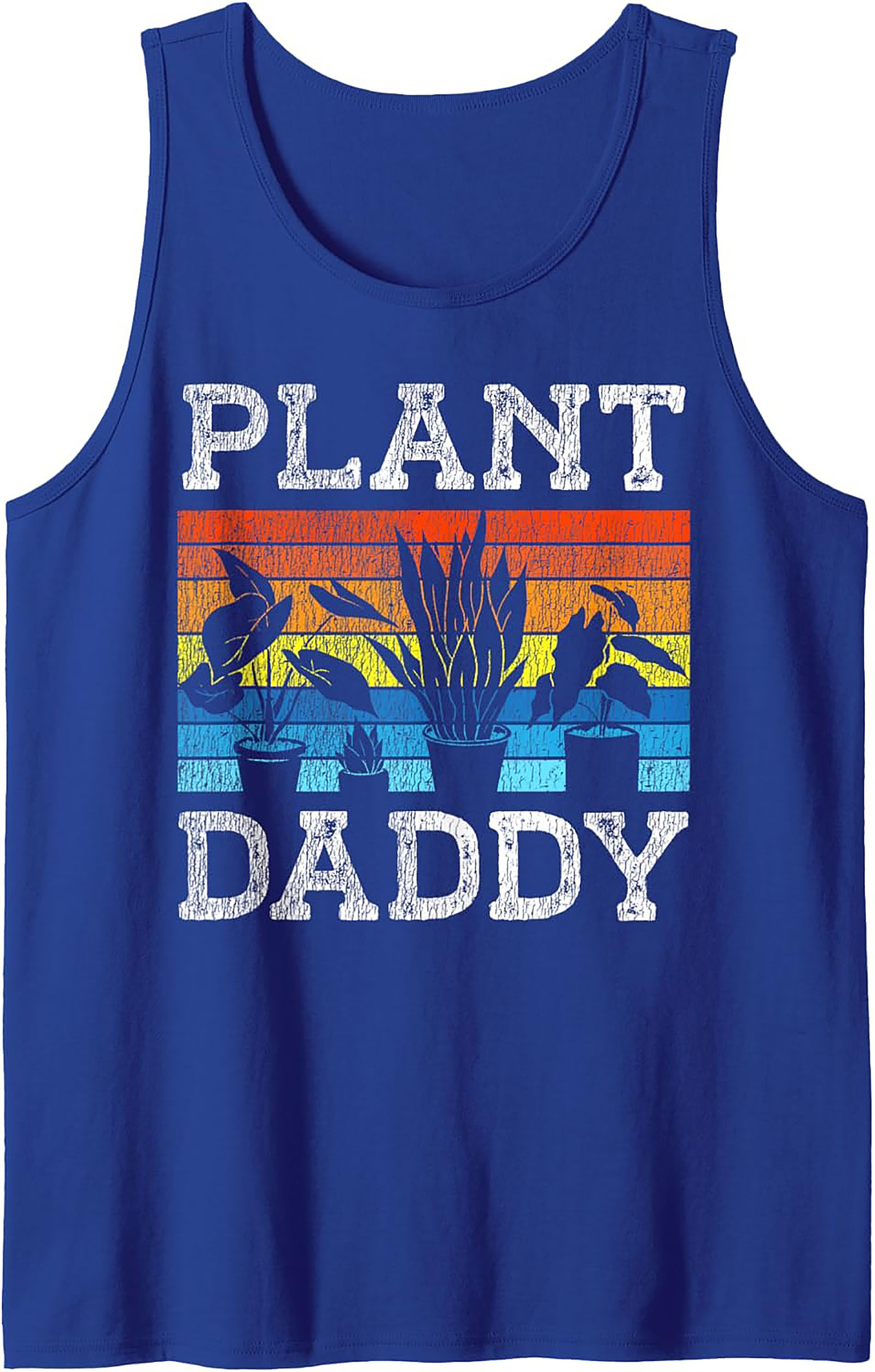 Retro Plant Daddy Tank Top | Vintage Graphic Sleeveless Shirt