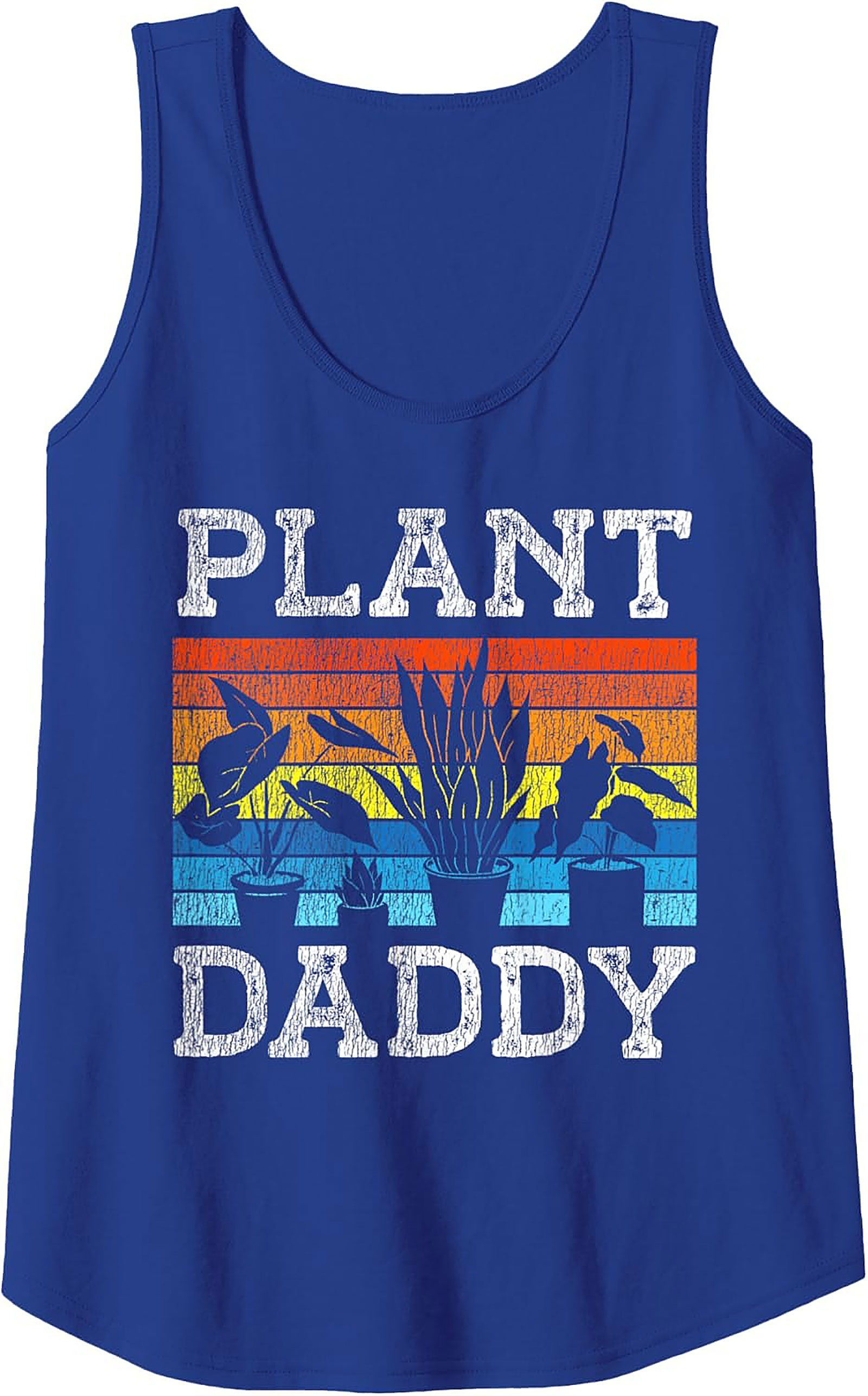 Retro Plant Daddy Tank Top | Vintage Graphic Sleeveless Shirt