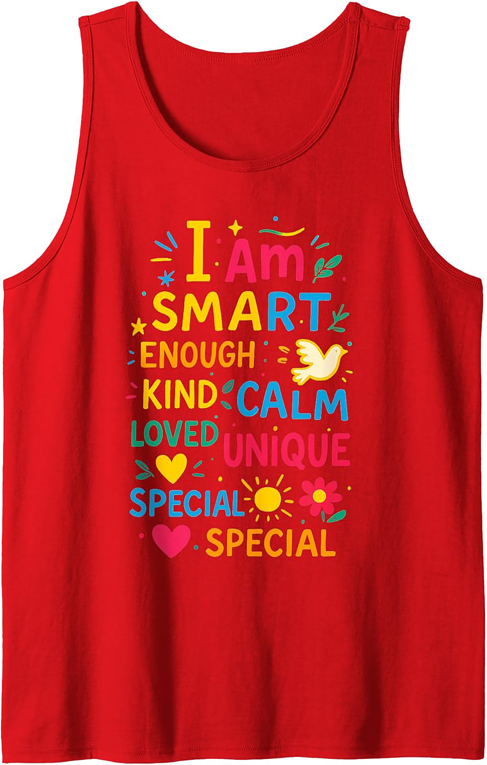  I Am Smart & Unique Positive Affirmation Tank Top