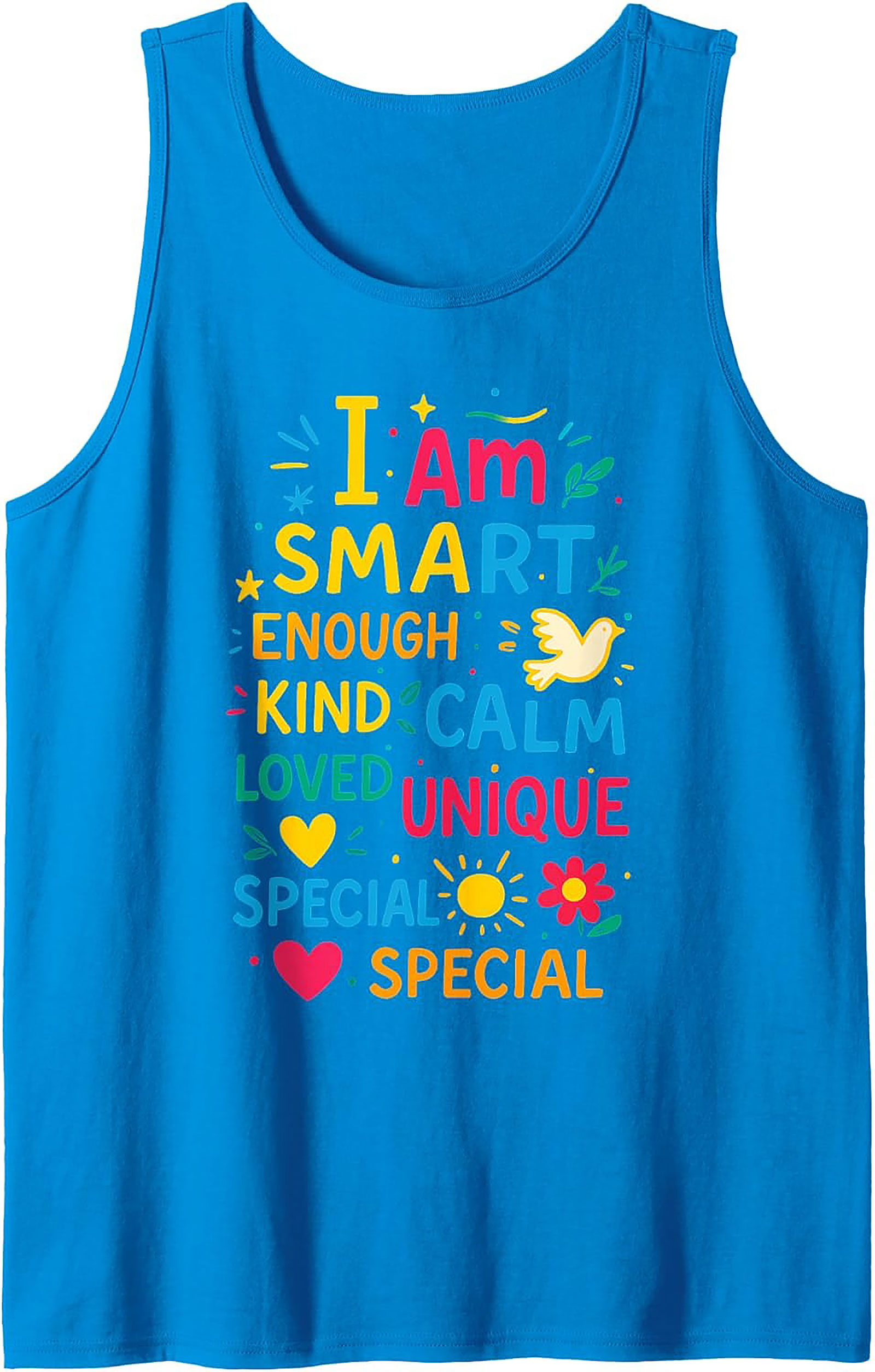  I Am Smart & Unique Positive Affirmation Tank Top