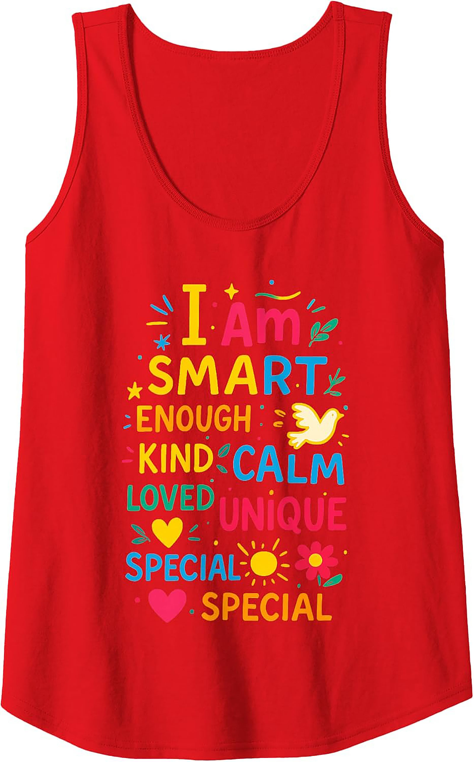  I Am Smart & Unique Positive Affirmation Tank Top