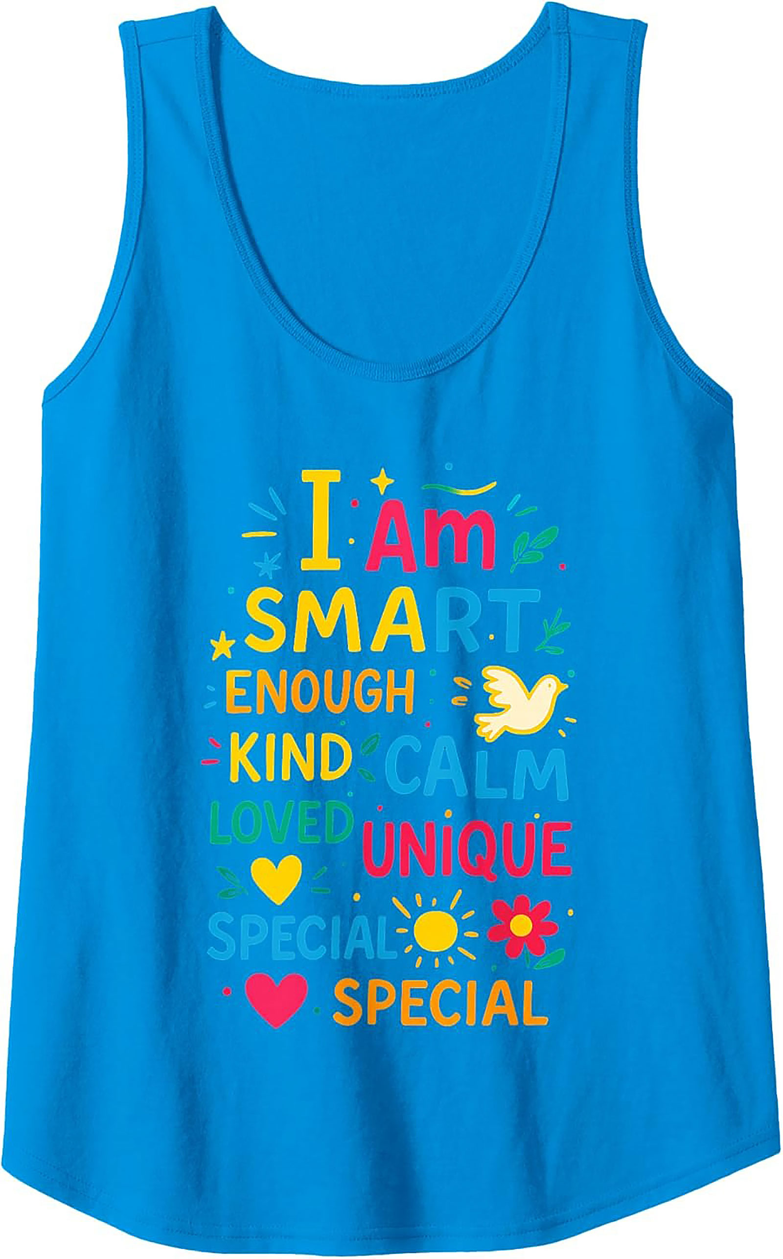  I Am Smart & Unique Positive Affirmation Tank Top