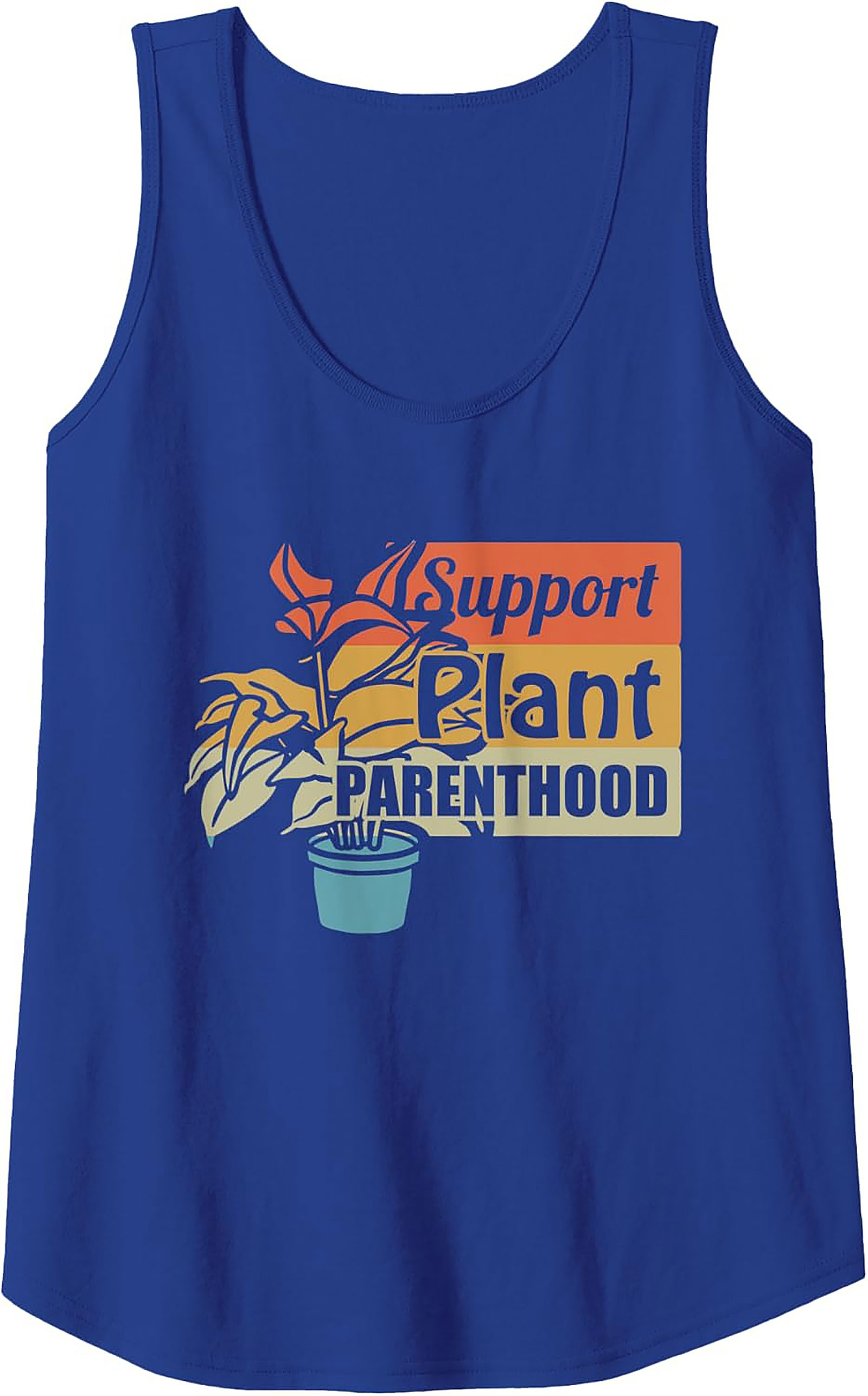 Support Plant Parenthood Tank Top | Retro Gardening Graphic
