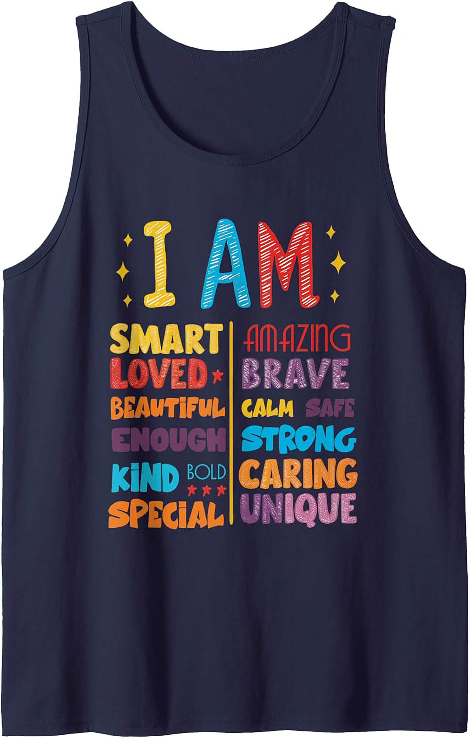 I Am Positive Affirmations Graphic Tank Top Unisex Fit