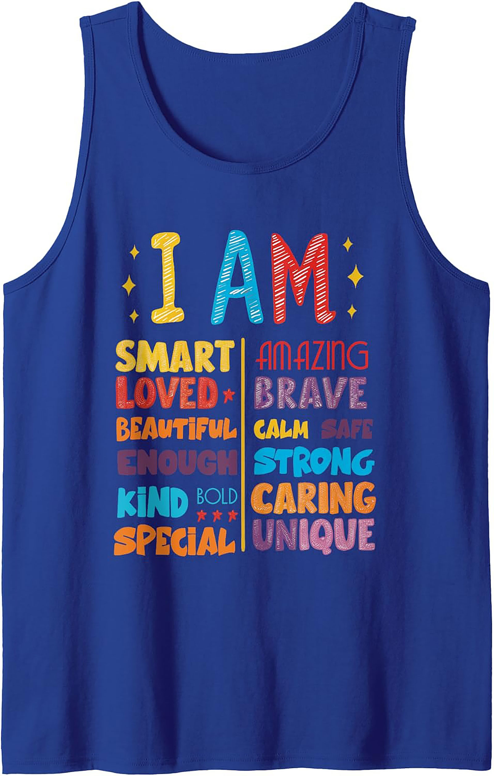  I Am Positive Affirmations Graphic Tank Top Unisex Fit