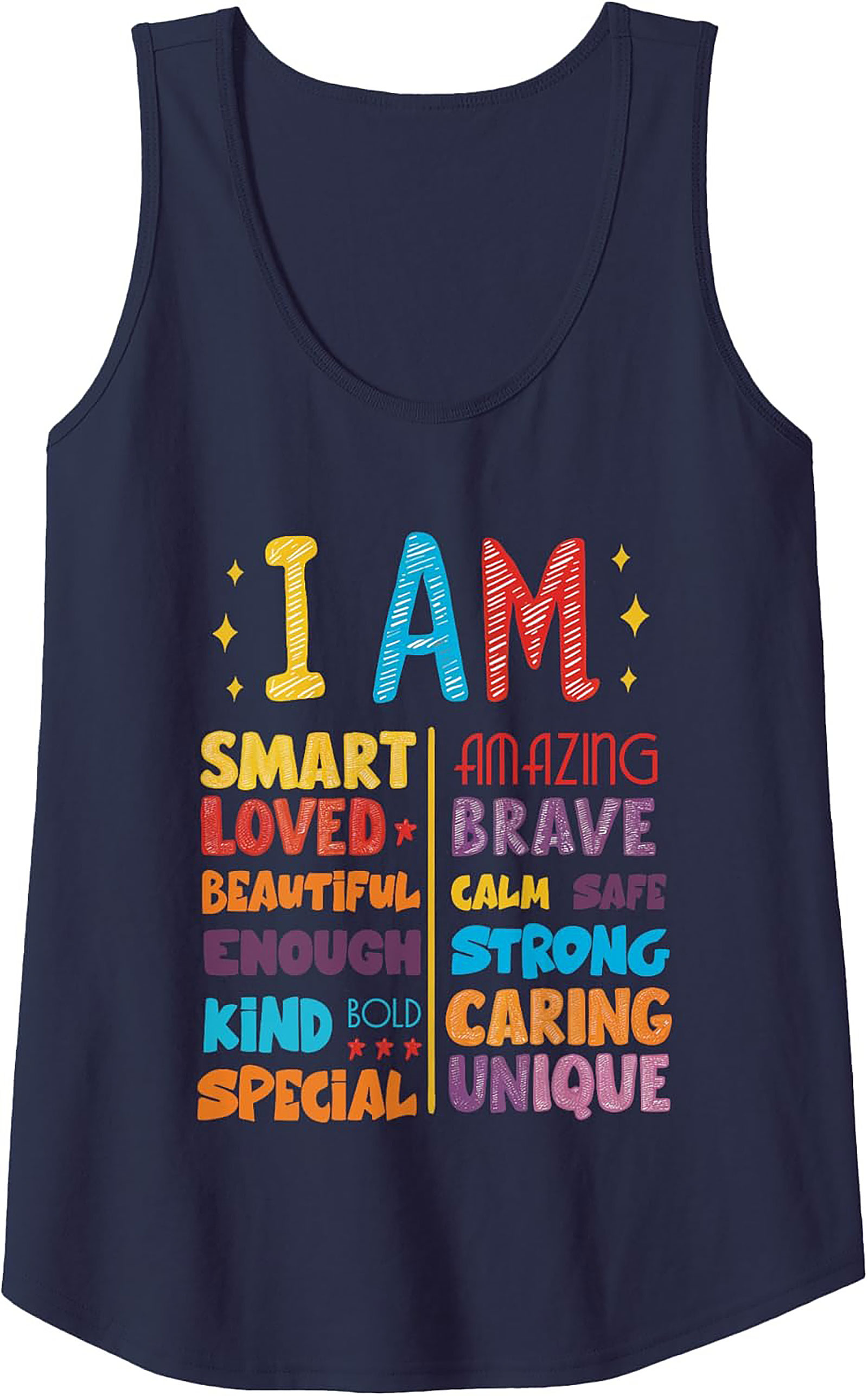  I Am Positive Affirmations Graphic Tank Top Unisex Fit