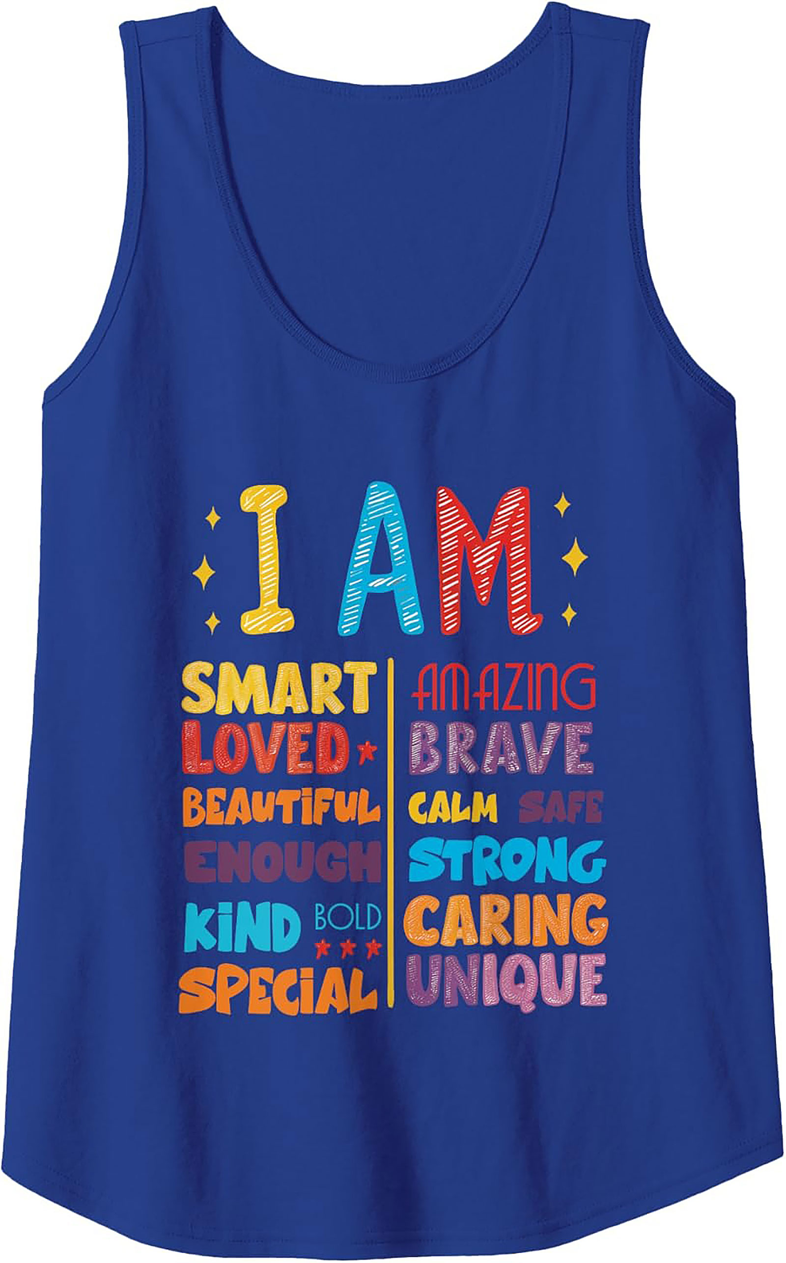  I Am Positive Affirmations Graphic Tank Top Unisex Fit