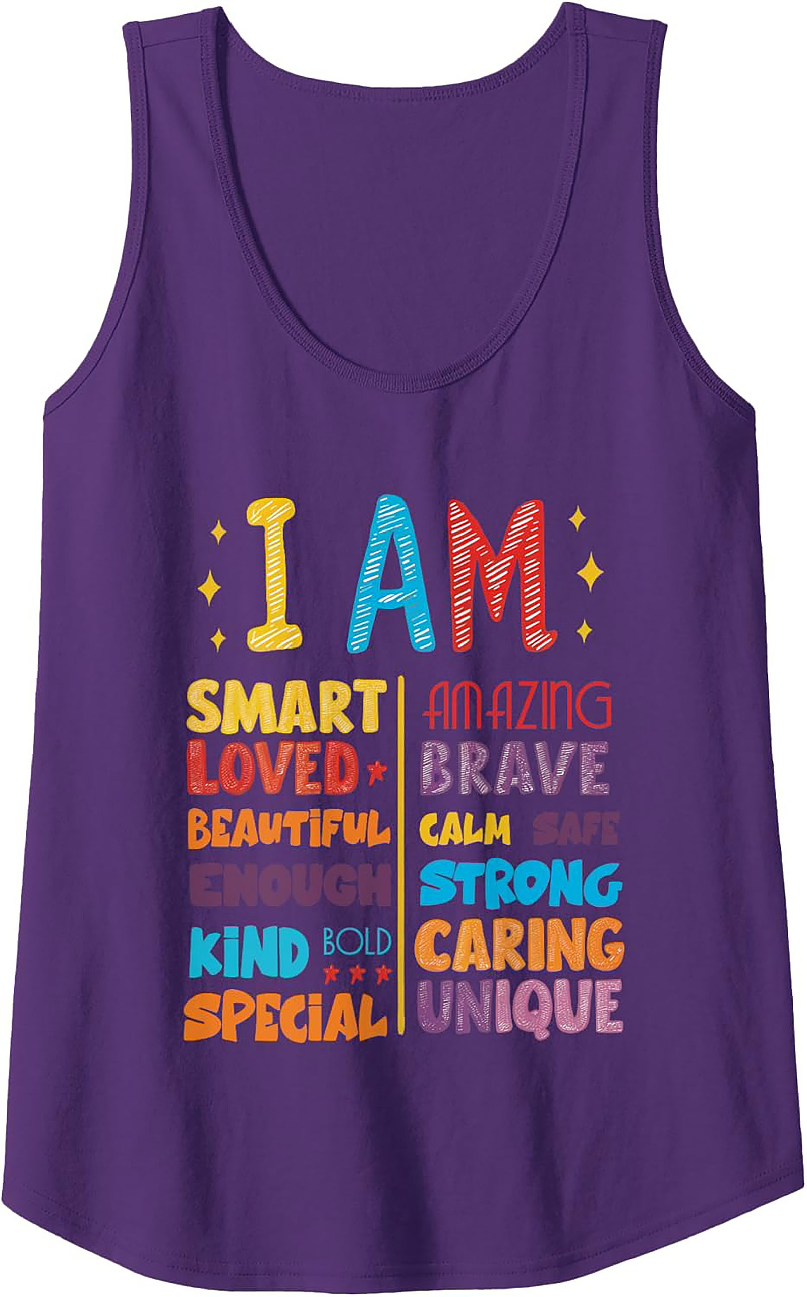  I Am Positive Affirmations Graphic Tank Top Unisex Fit