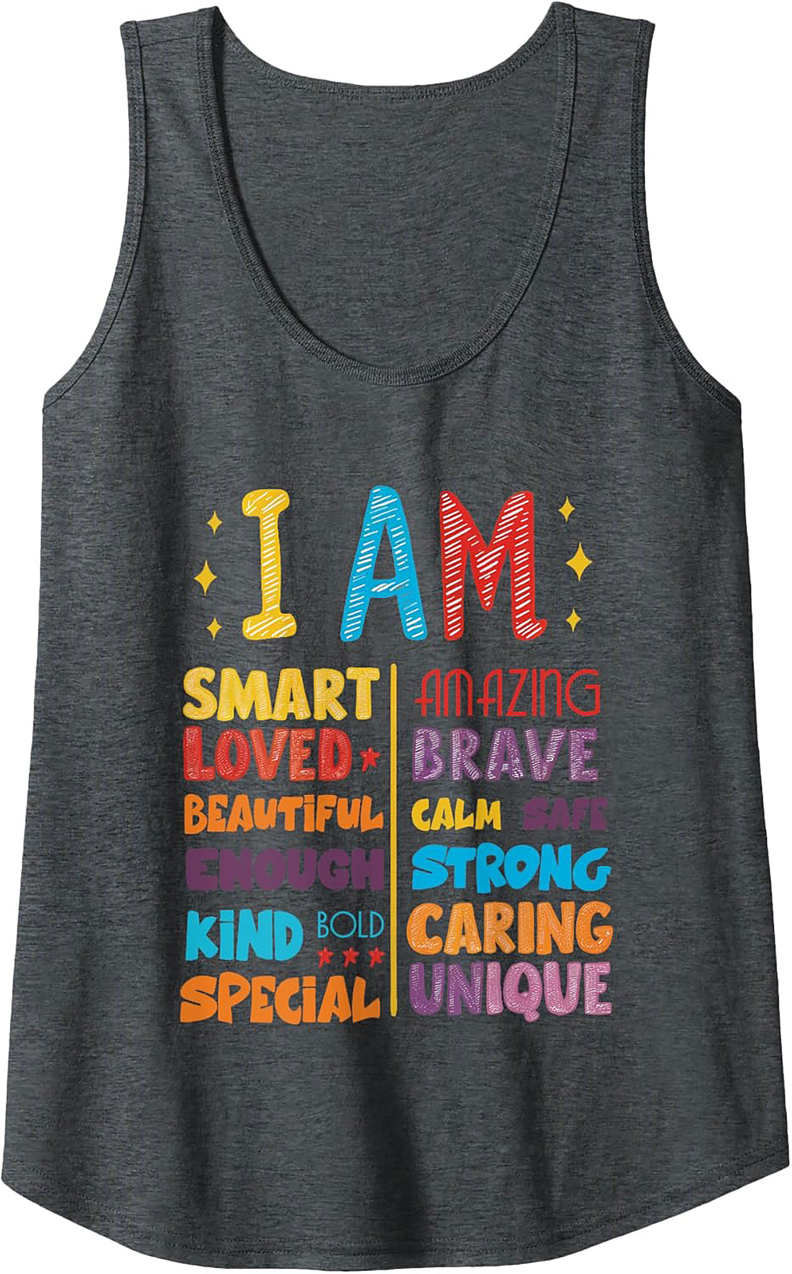  I Am Positive Affirmations Graphic Tank Top Unisex Fit