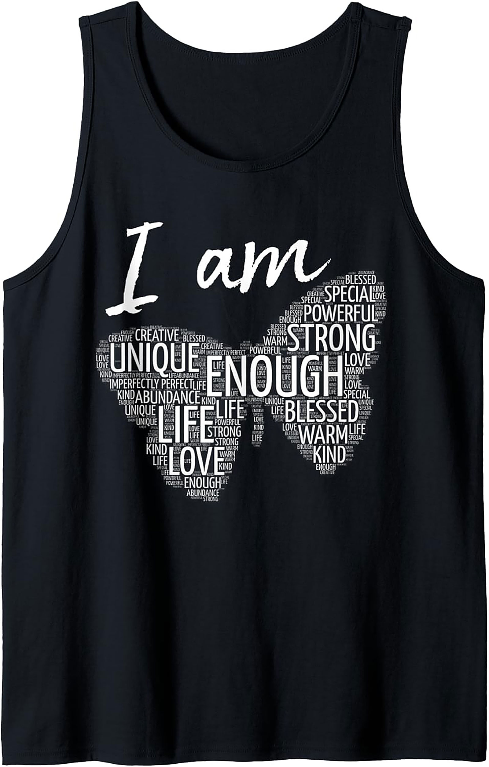 Positive Affirmations Butterfly Graphic Tank Top Unisex