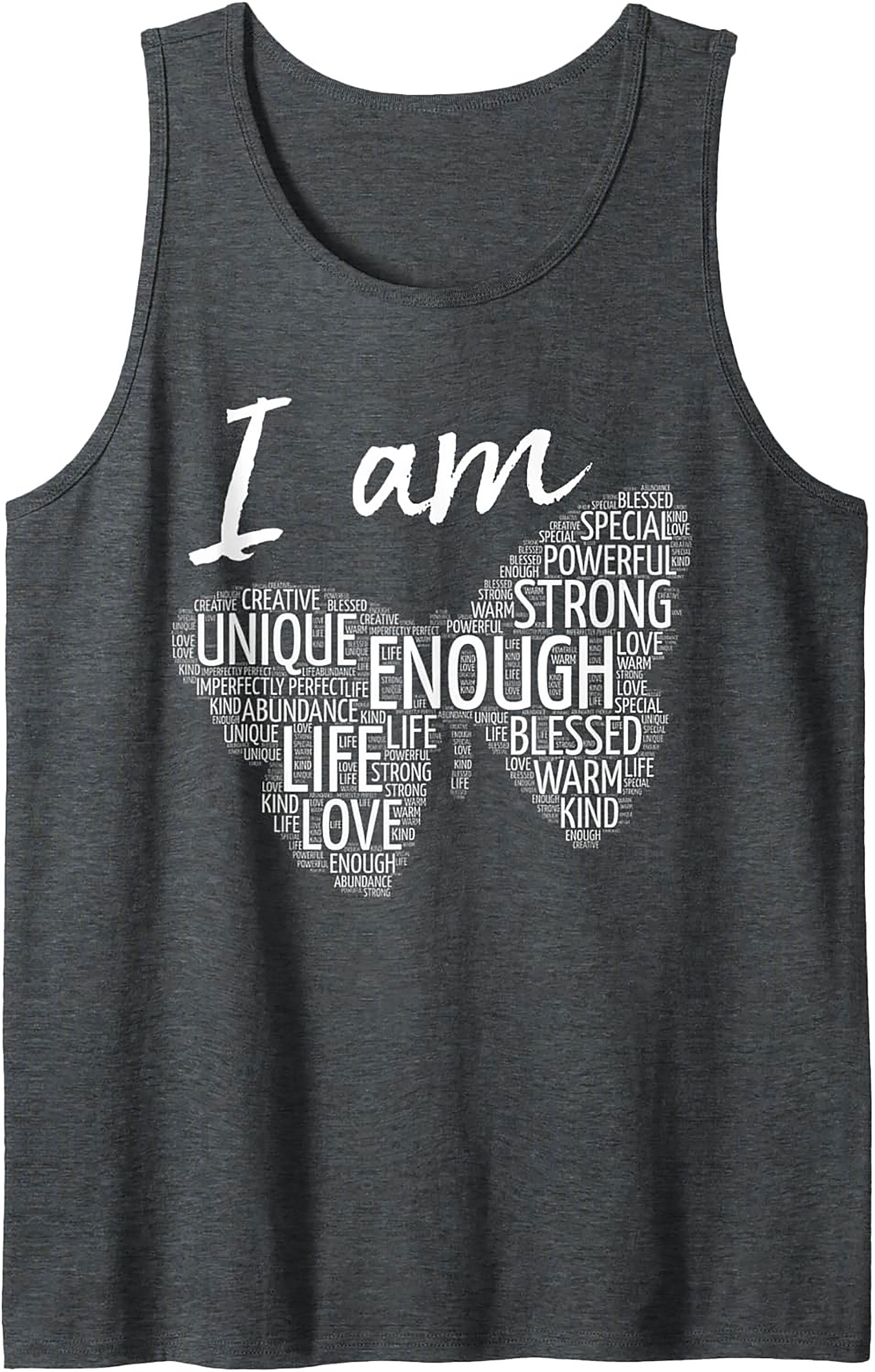  Positive Affirmations Butterfly Graphic Tank Top Unisex