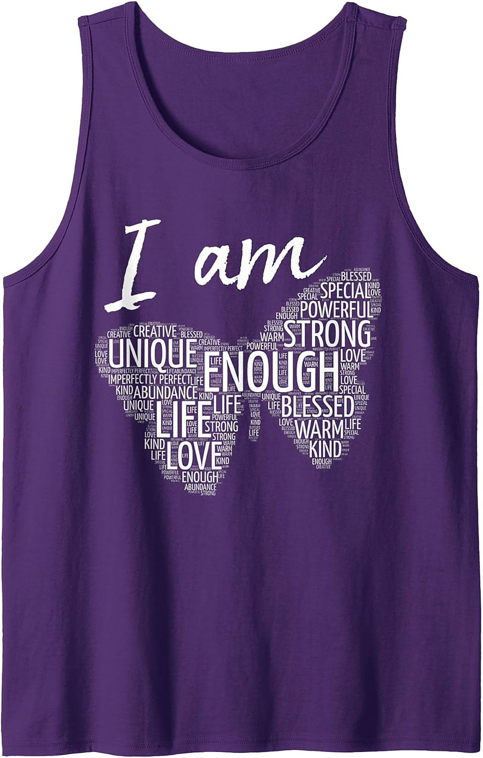  Positive Affirmations Butterfly Graphic Tank Top Unisex