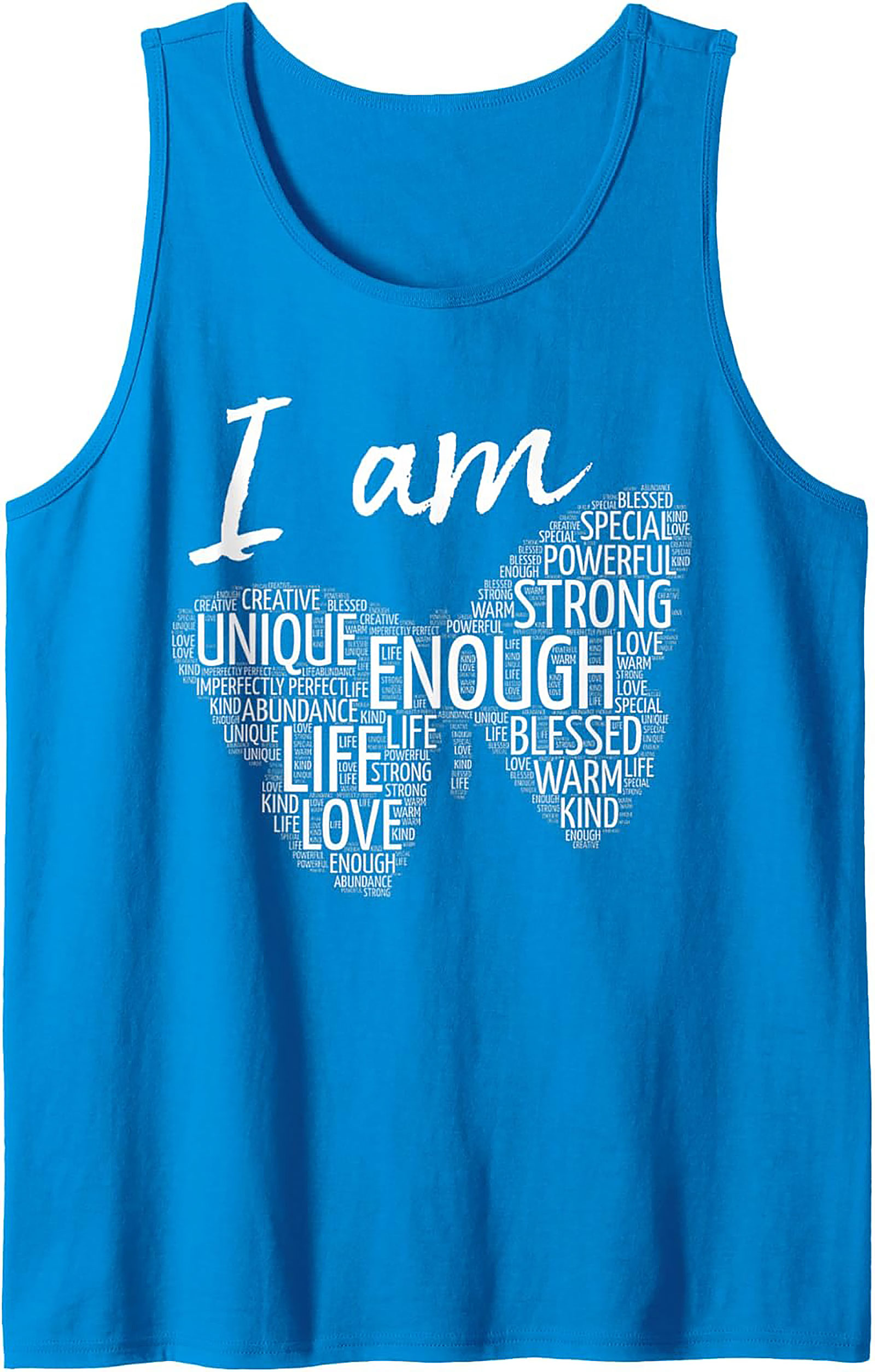  Positive Affirmations Butterfly Graphic Tank Top Unisex