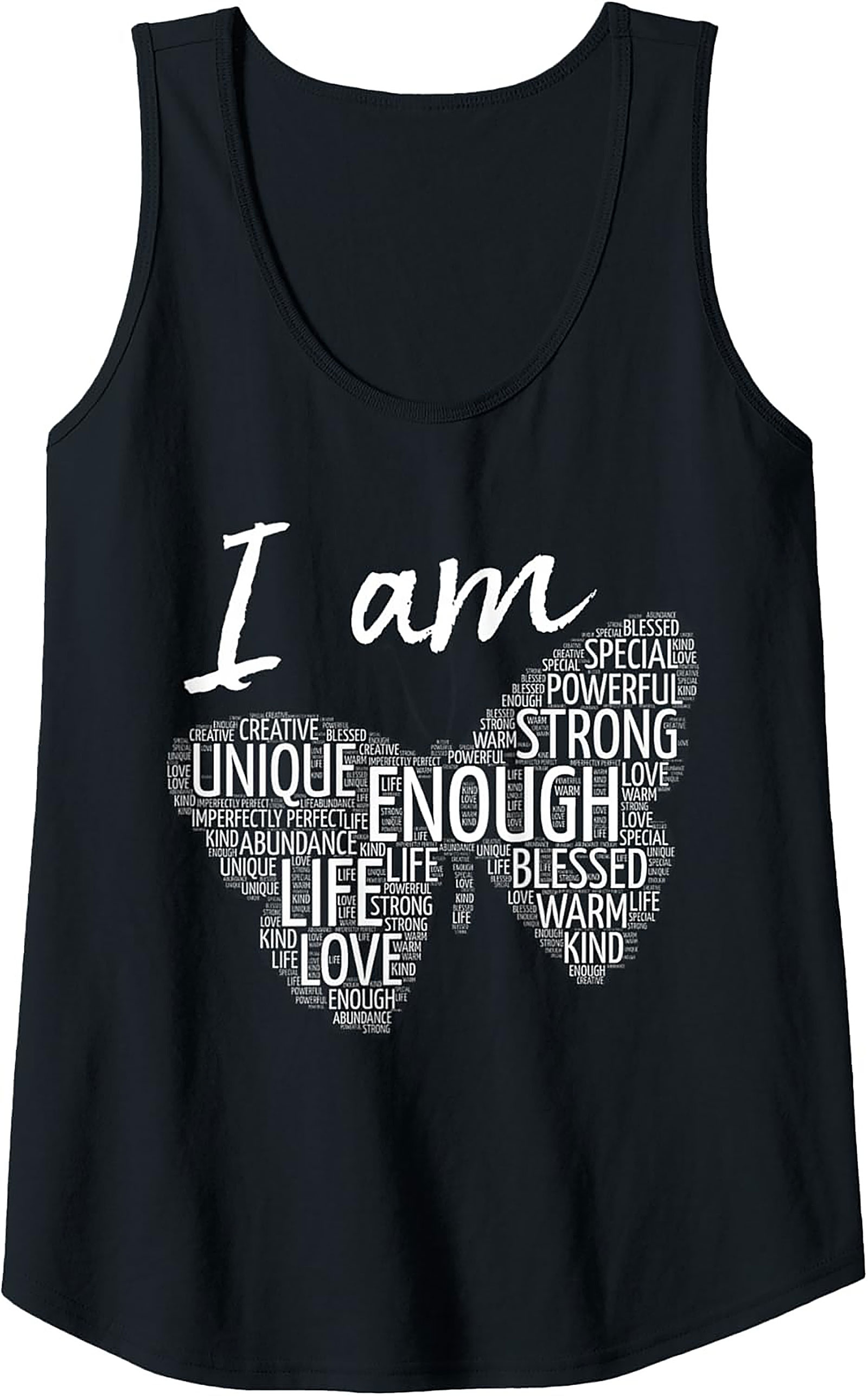  Positive Affirmations Butterfly Graphic Tank Top Unisex