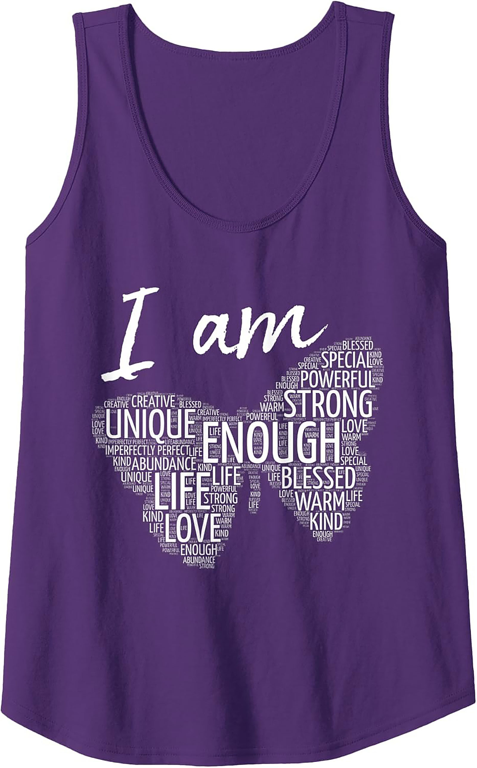  Positive Affirmations Butterfly Graphic Tank Top Unisex