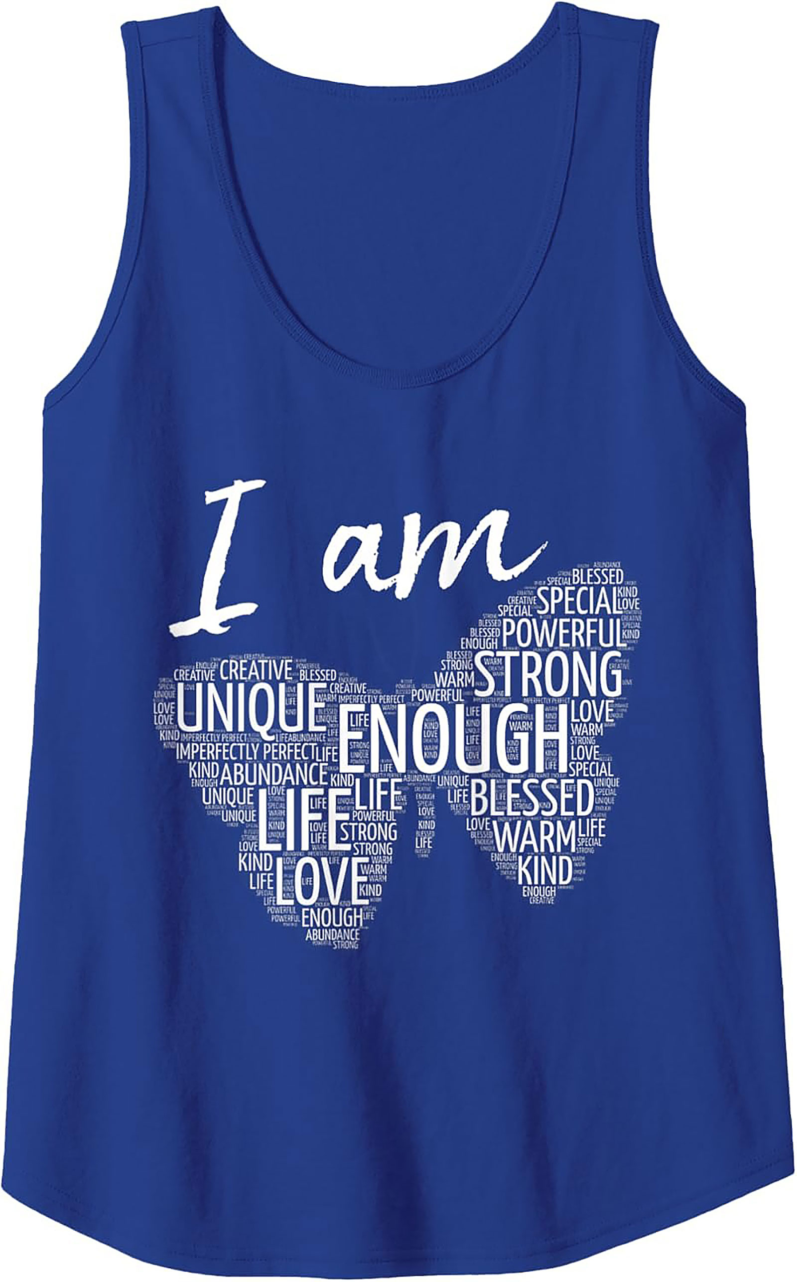  Positive Affirmations Butterfly Graphic Tank Top Unisex