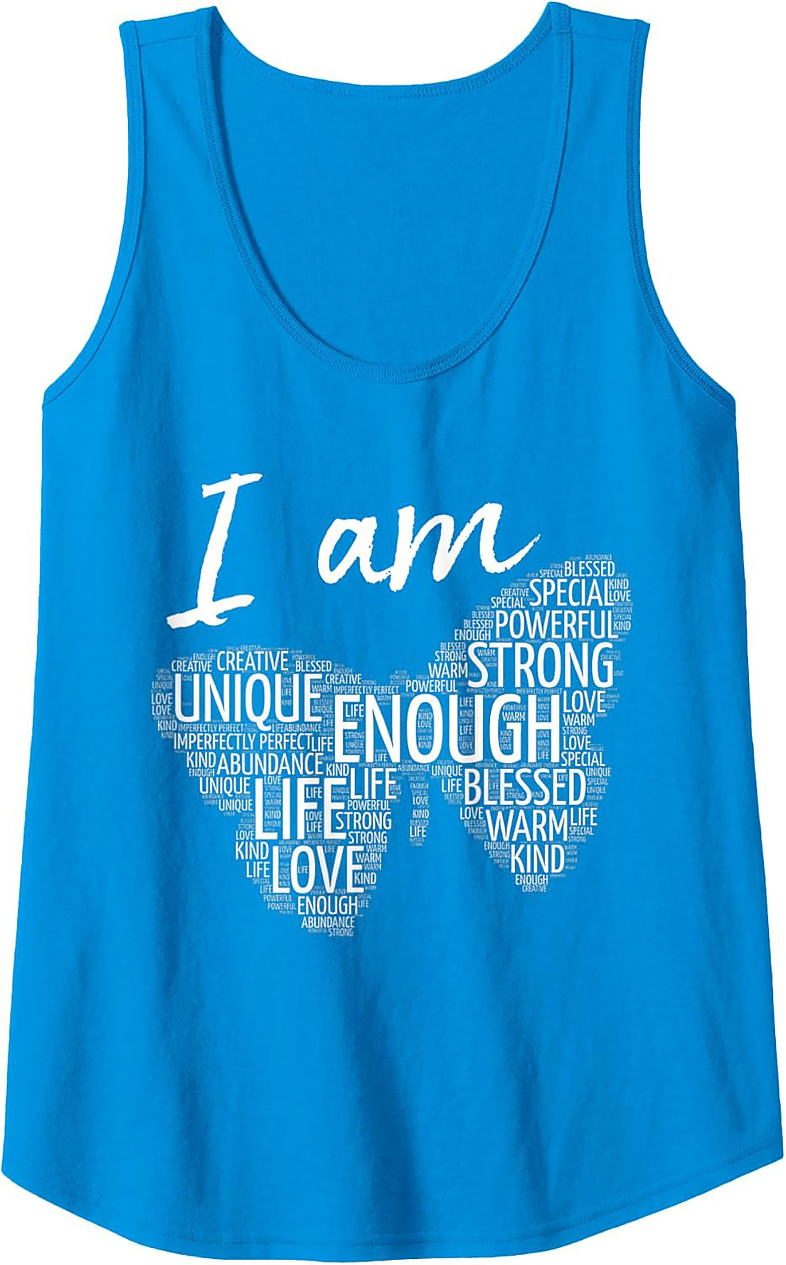  Positive Affirmations Butterfly Graphic Tank Top Unisex