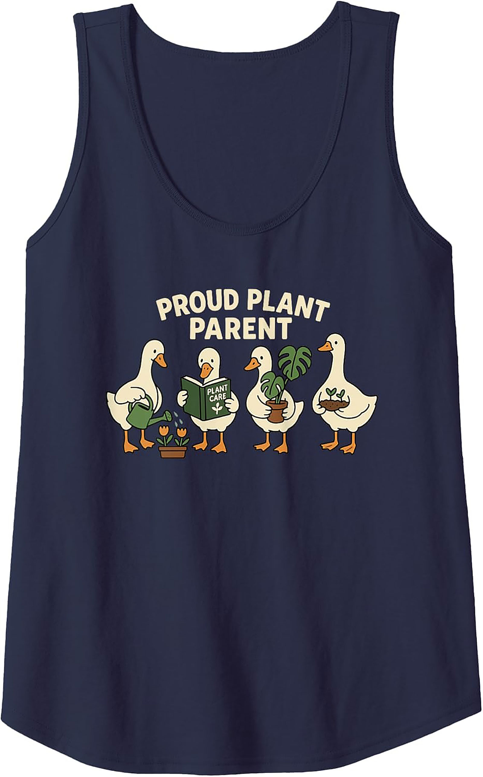 Proud Plant Parent Duck Tank Top | Cute Gardener Gift