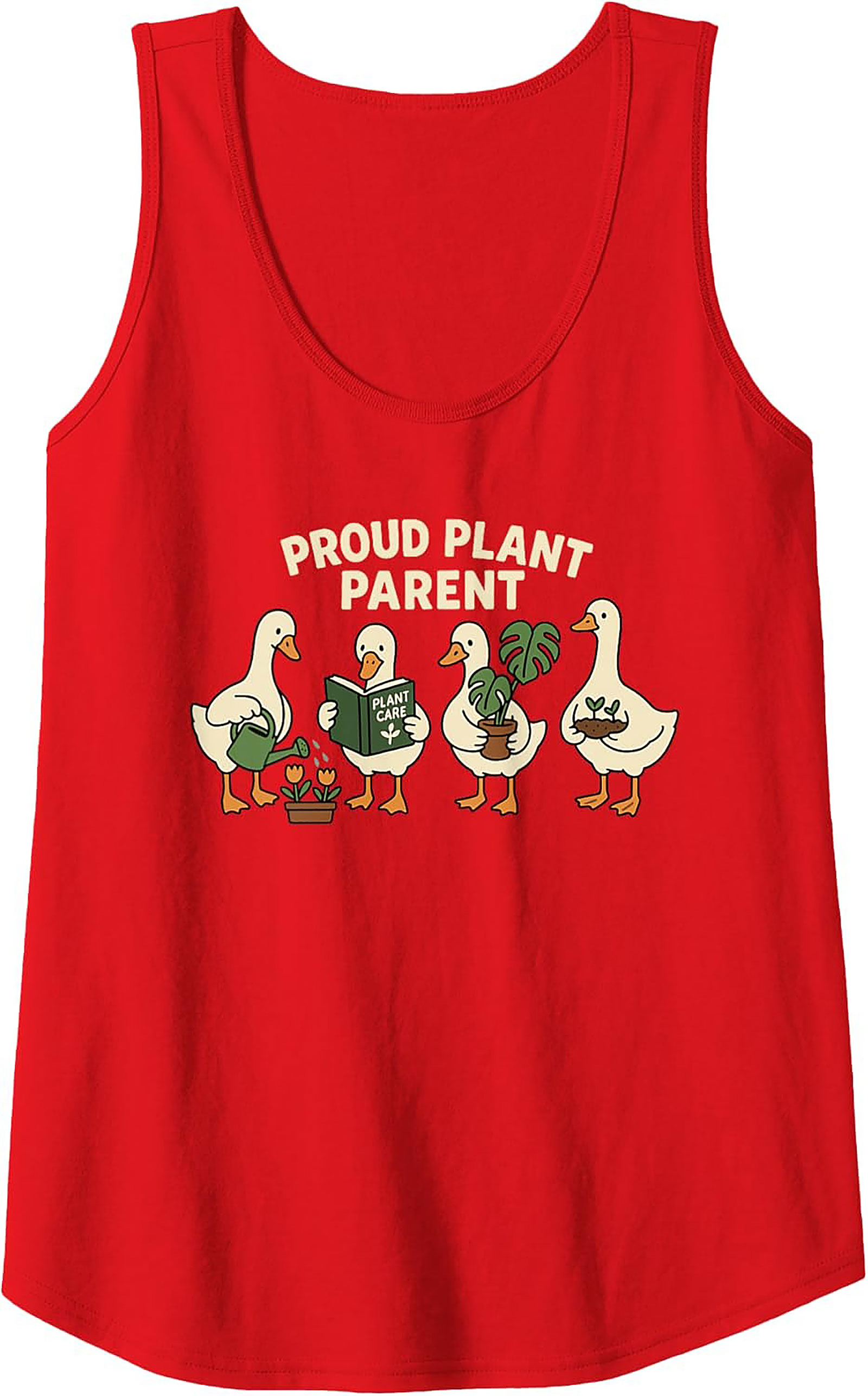 Proud Plant Parent Duck Tank Top | Cute Gardener Gift