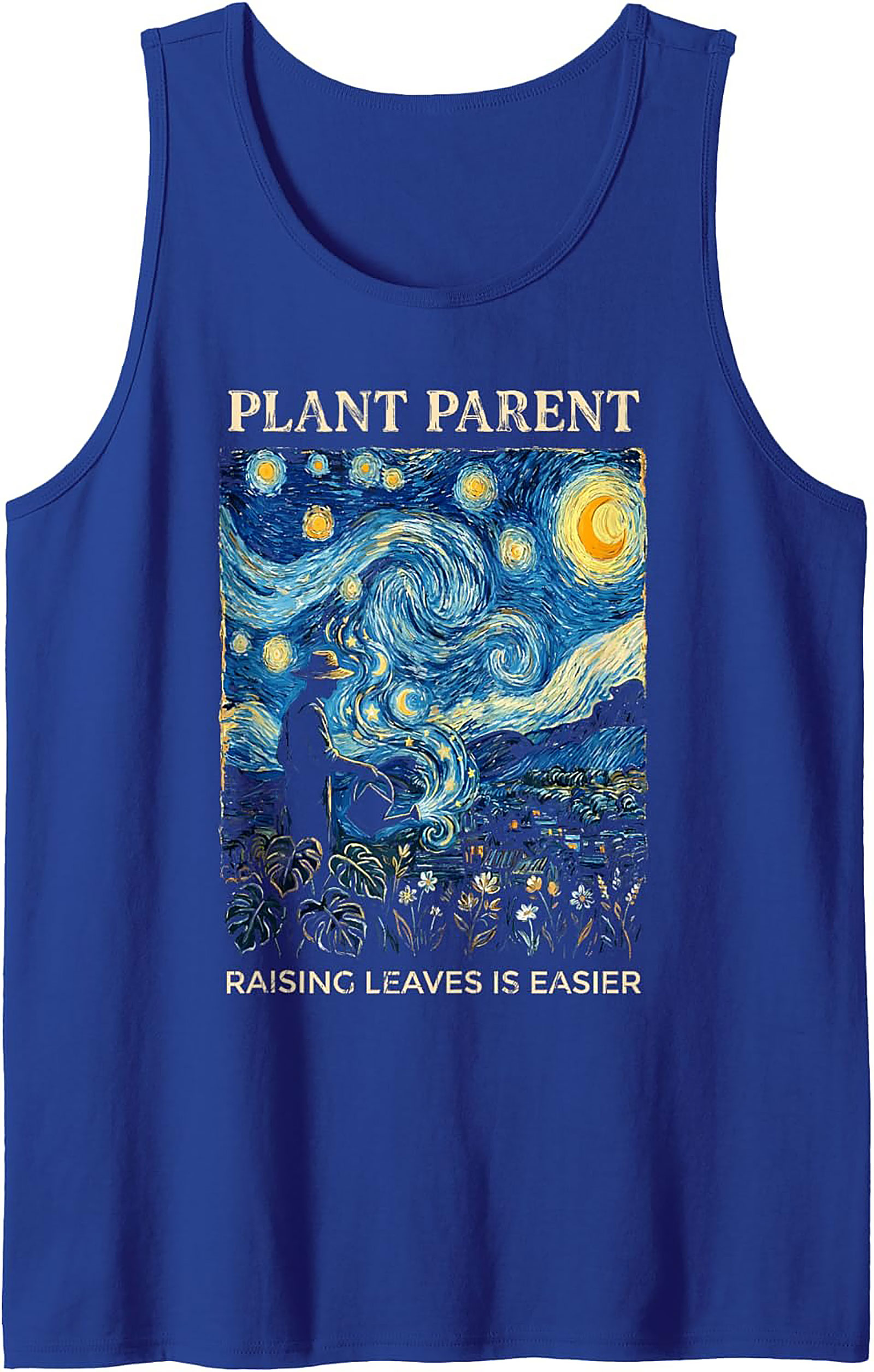 Plant Parent Starry Night Tank Top - Raising Leaves Shirt