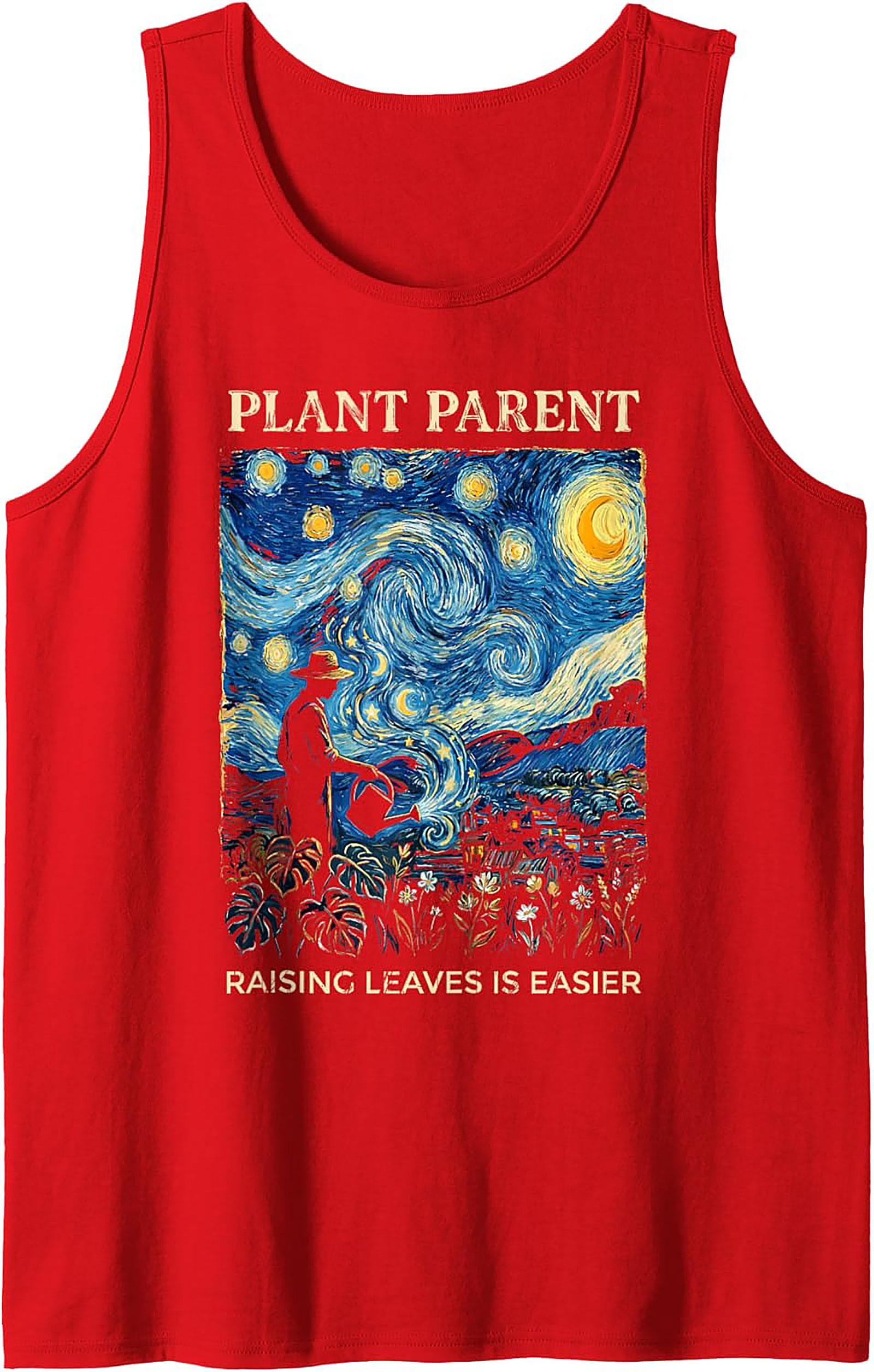 Plant Parent Starry Night Tank Top - Raising Leaves Shirt