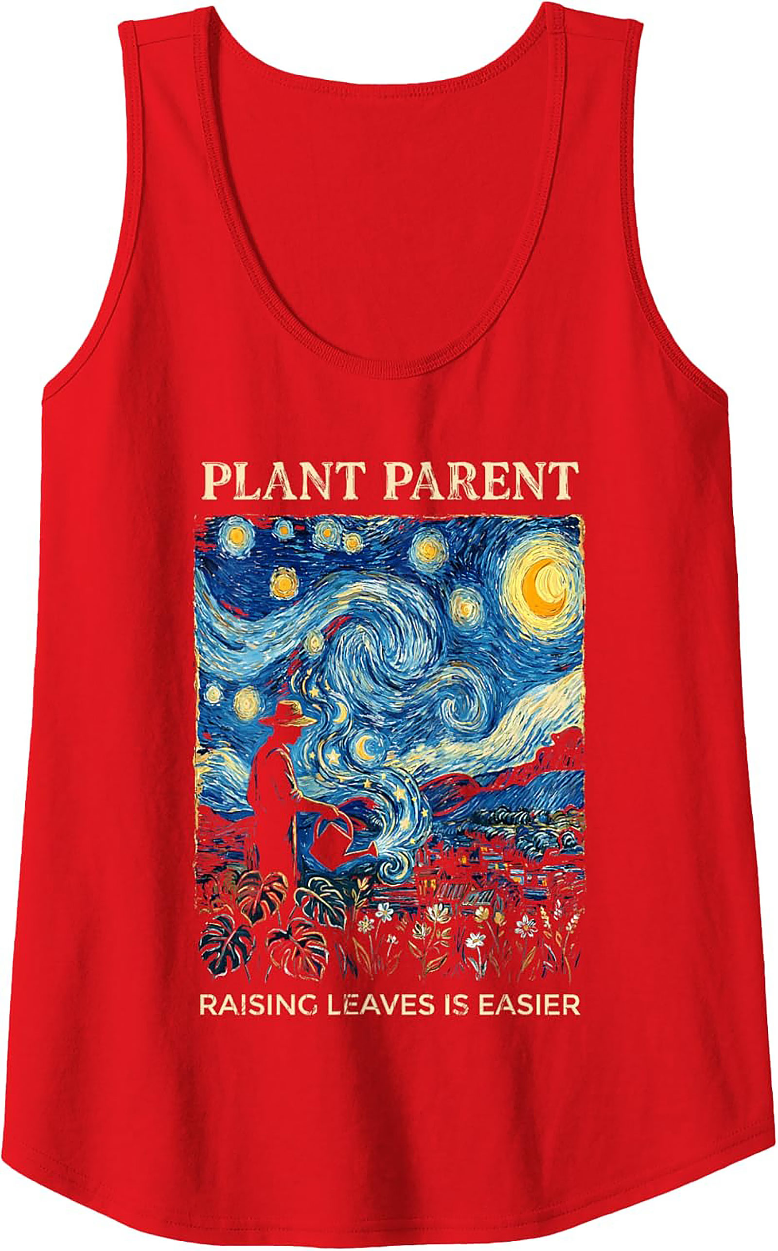 Plant Parent Starry Night Tank Top - Raising Leaves Shirt
