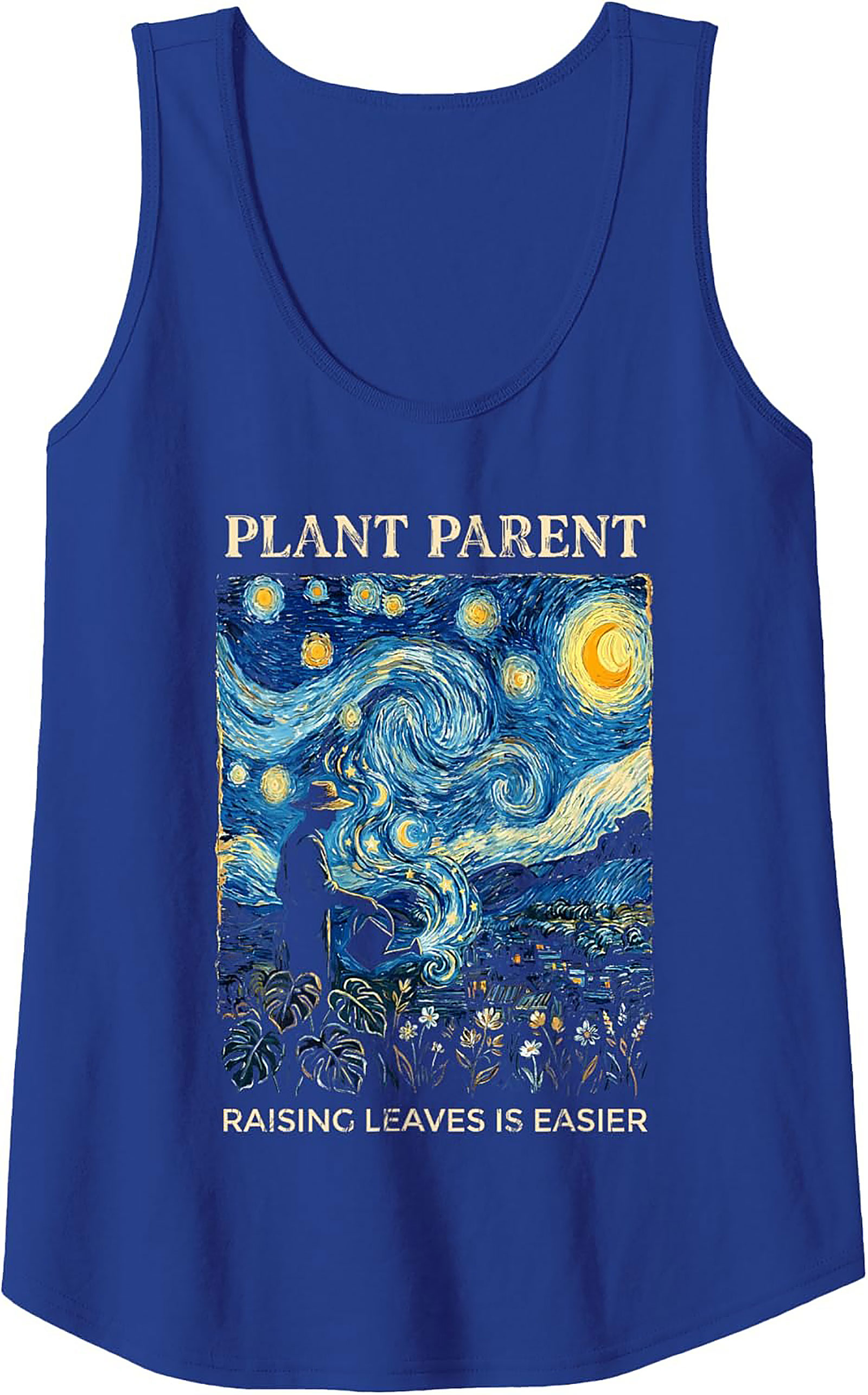 Plant Parent Starry Night Tank Top - Raising Leaves Shirt