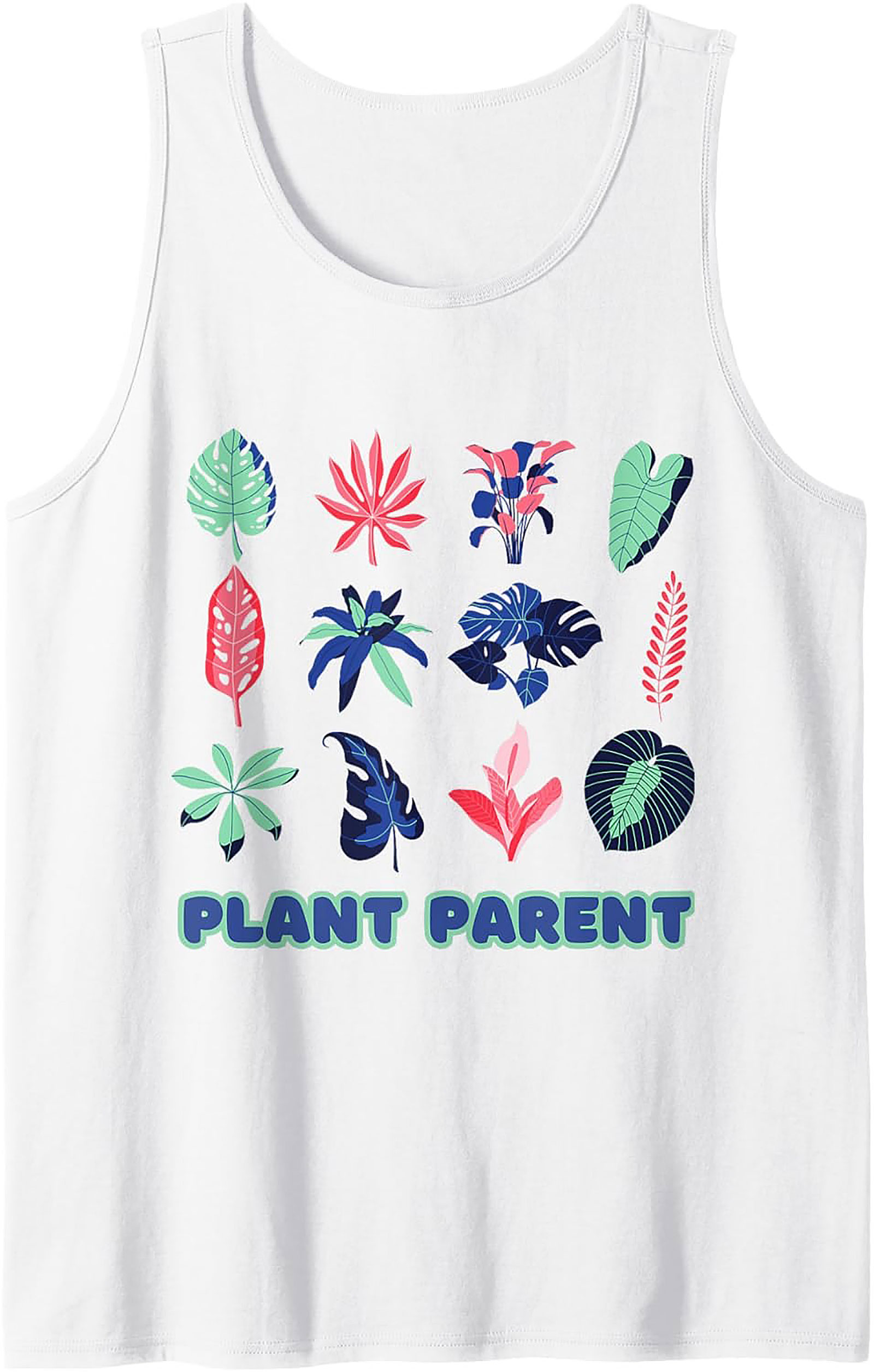 Plant Parent Tank Top | Tropical Leaf Graphic Sleeveless Tee