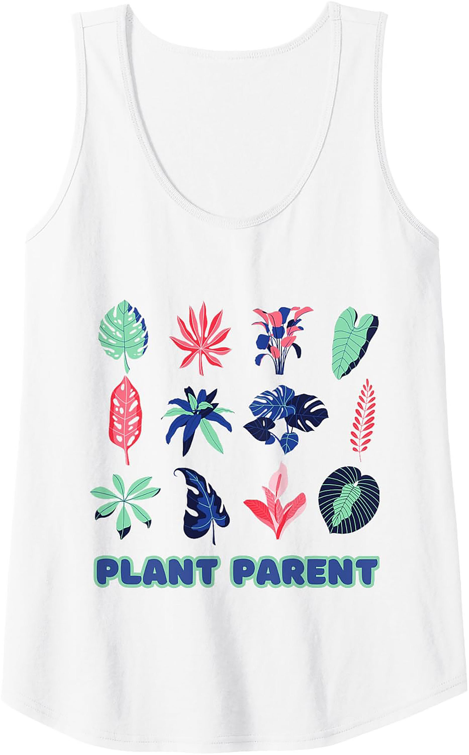 Plant Parent Tank Top | Tropical Leaf Graphic Sleeveless Tee