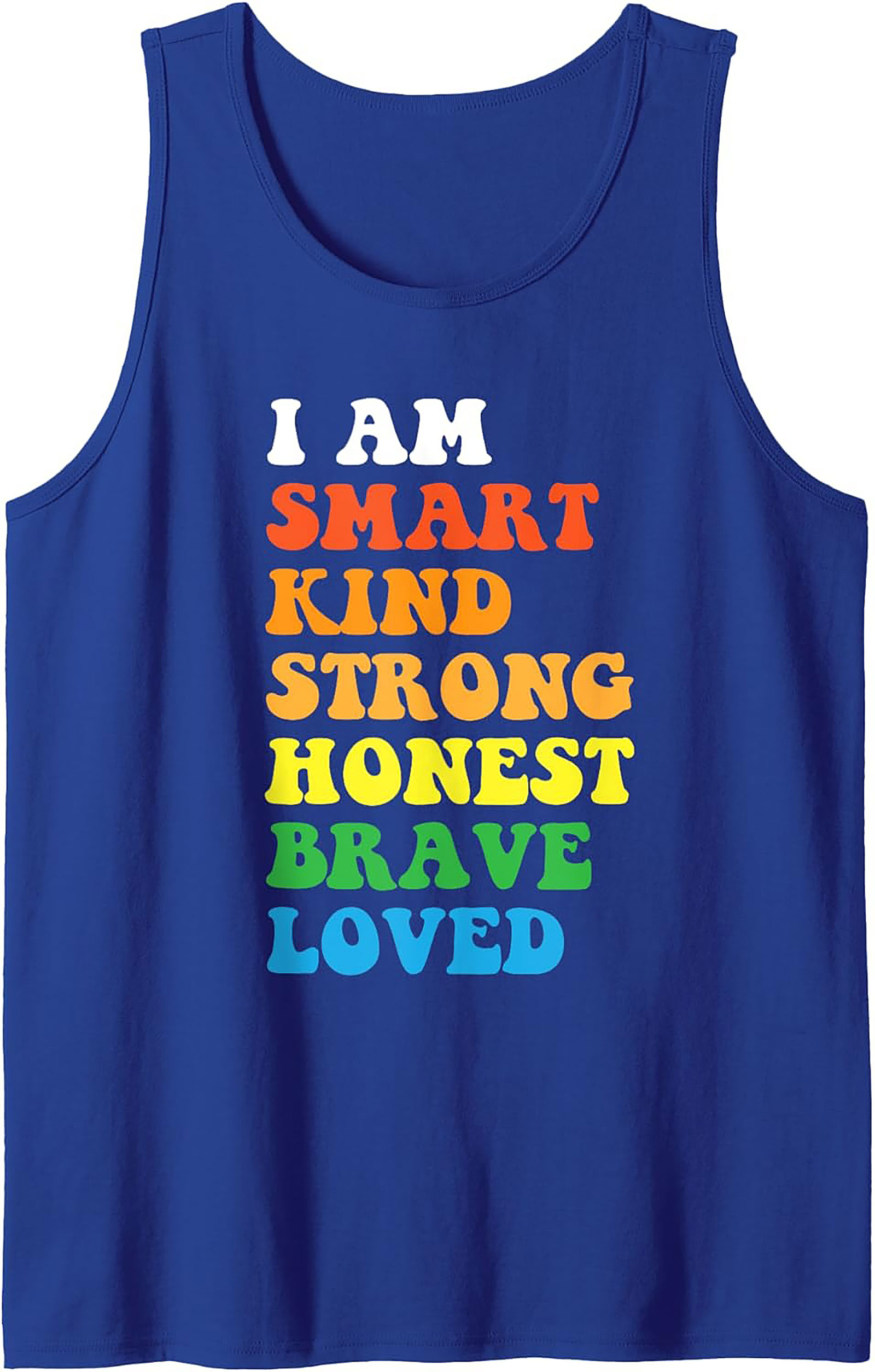  I Am Smart Kind Strong Graphic Tank Top Positive Affirmation