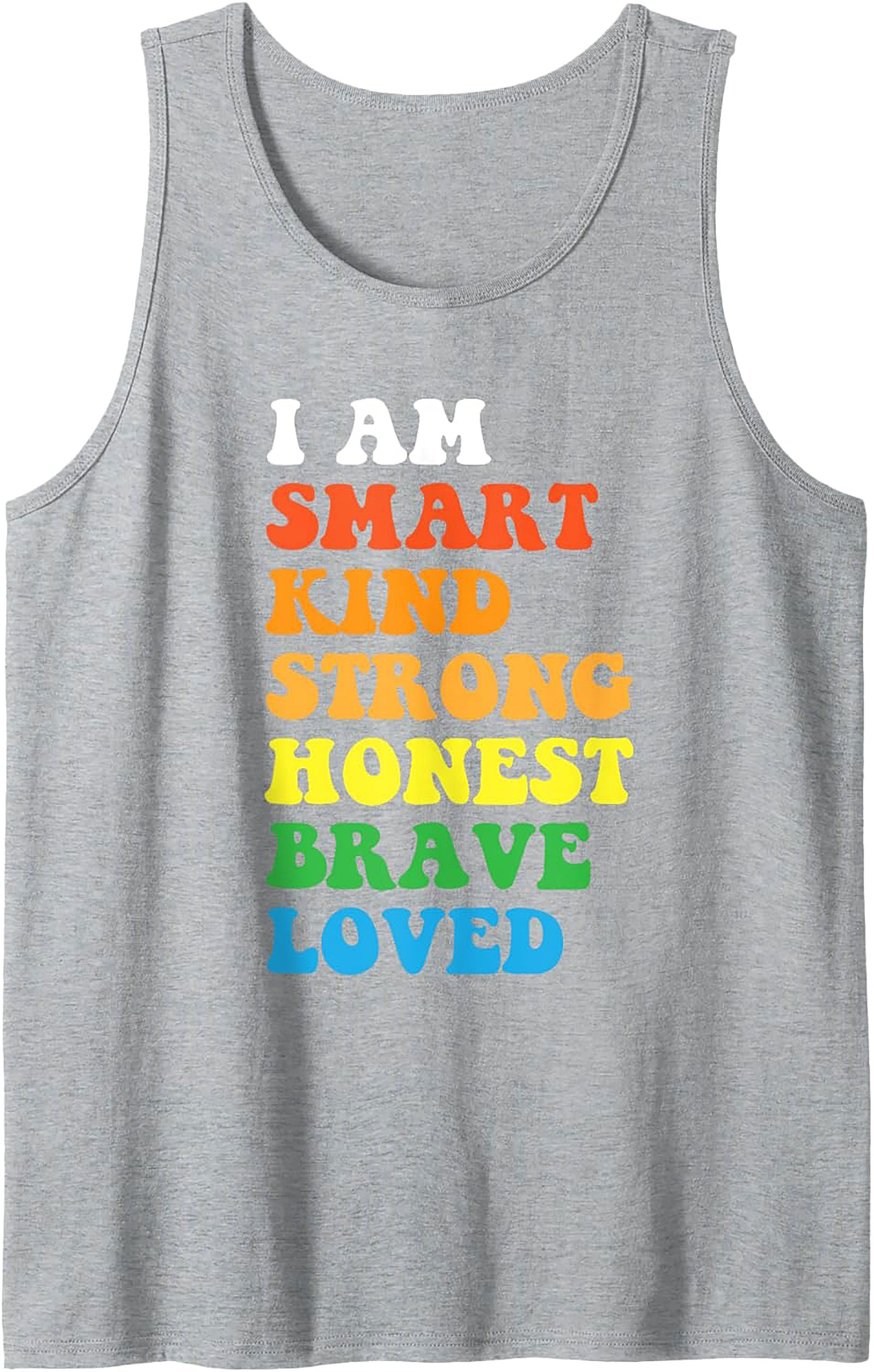  I Am Smart Kind Strong Graphic Tank Top Positive Affirmation