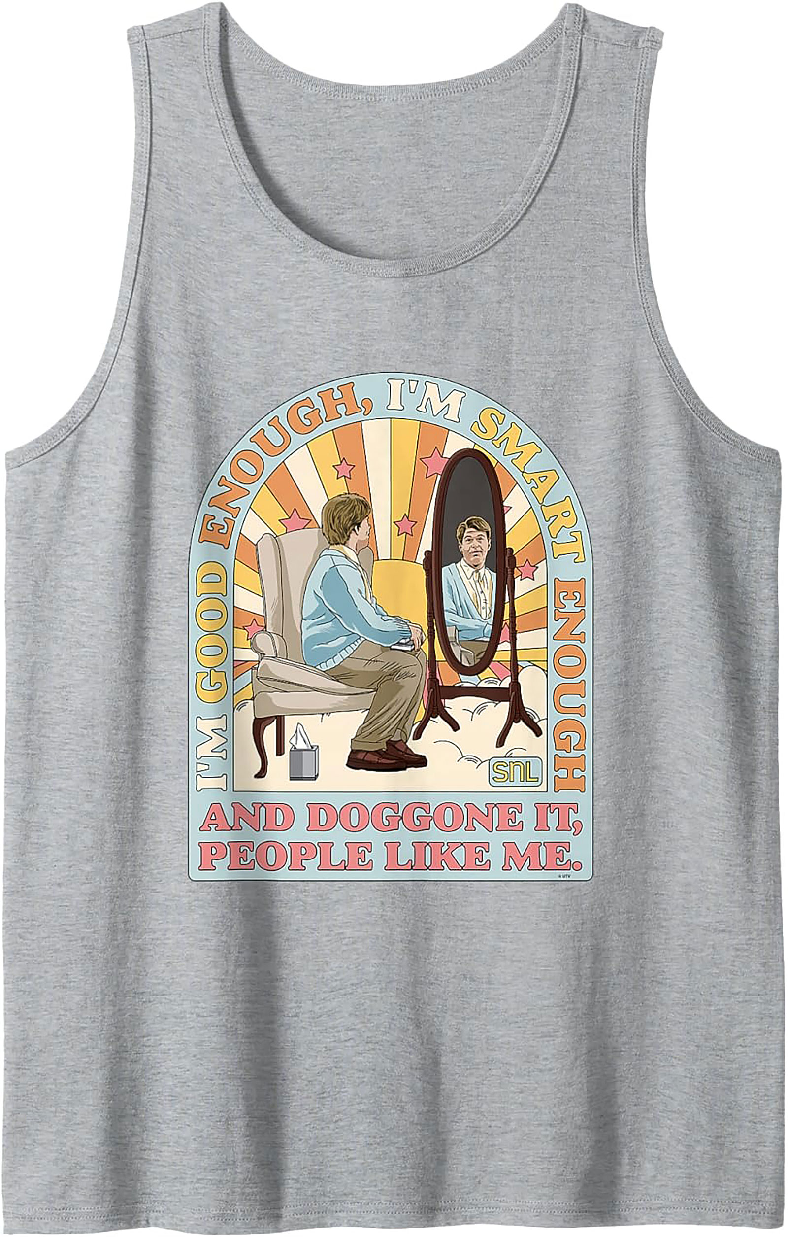 Stuart Smalley SNL Graphic Tank Top I'm Good Enough