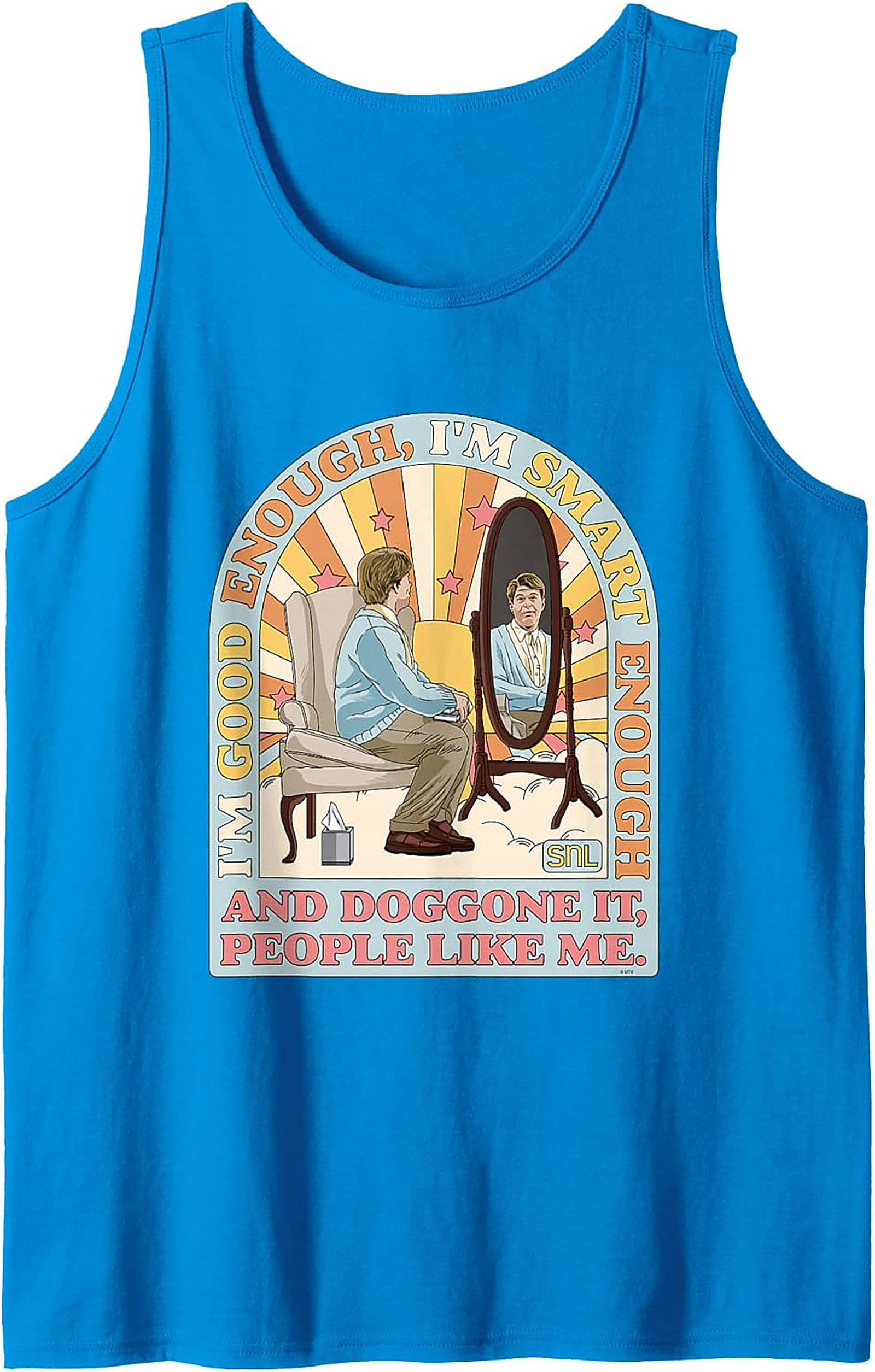 Stuart Smalley SNL Graphic Tank Top I'm Good Enough