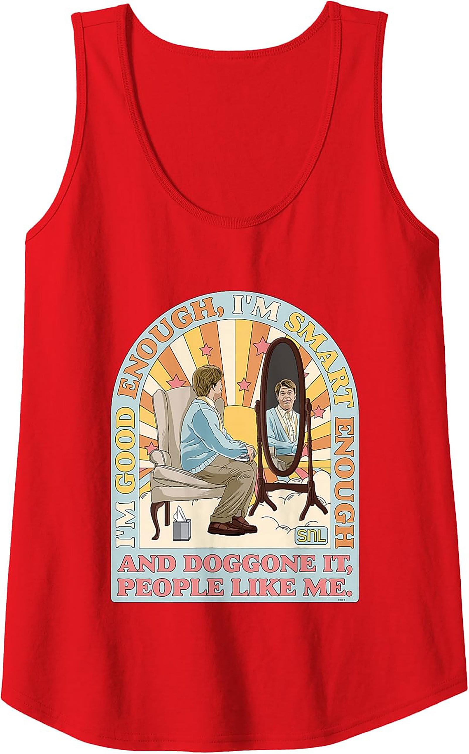Stuart Smalley SNL Graphic Tank Top I'm Good Enough